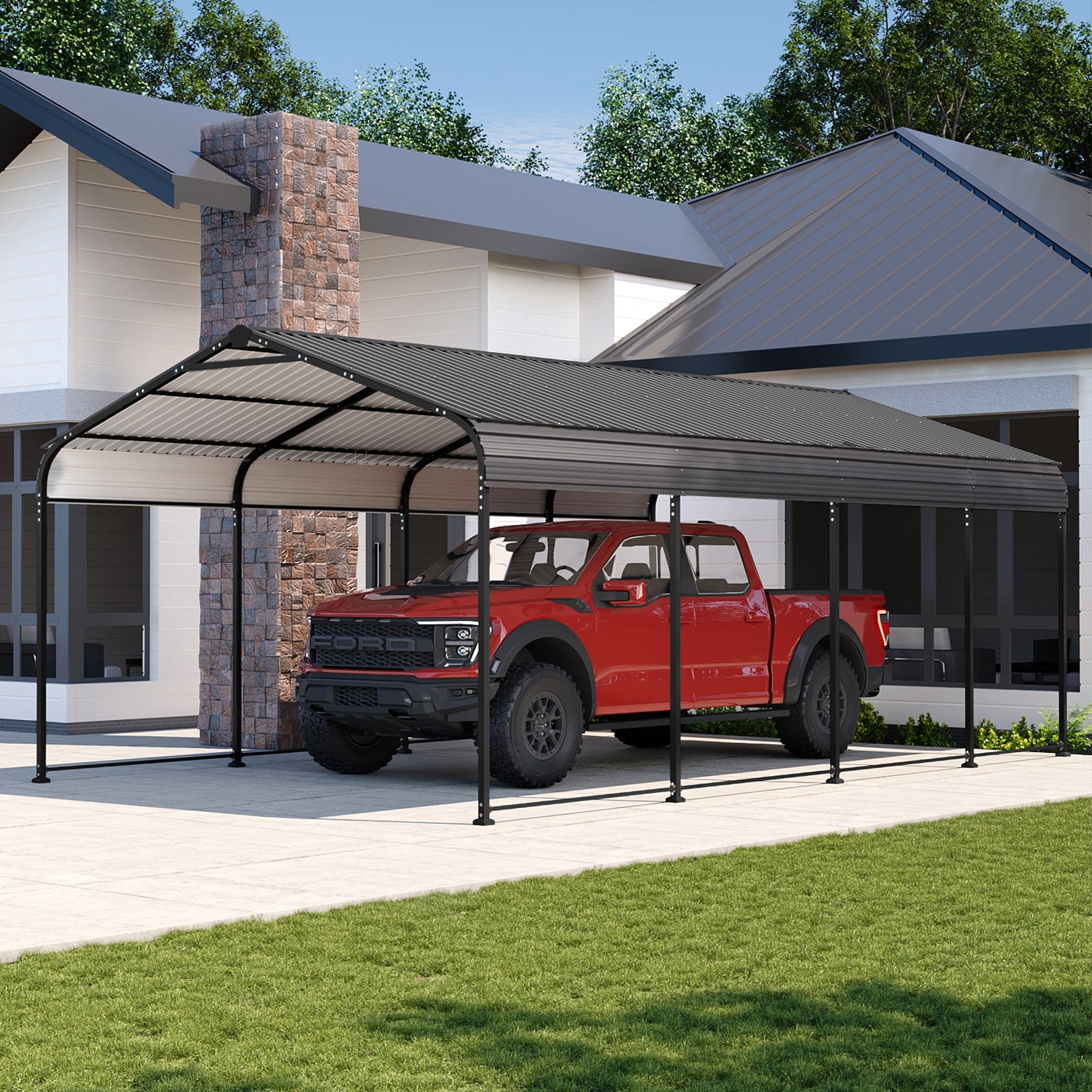 AOXUN AX-77BK49 Carport-Covers - View #2