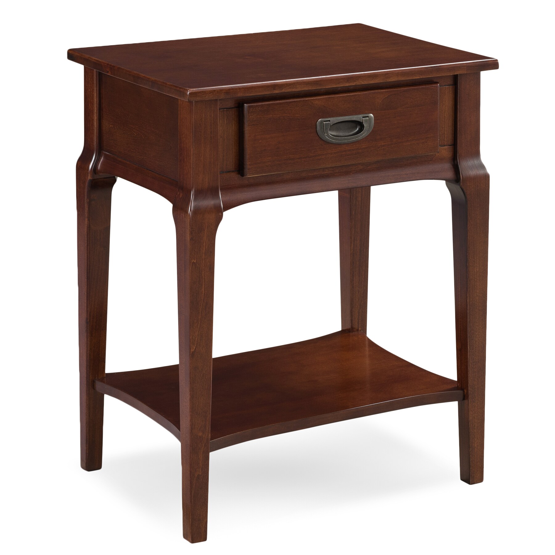 Leick Home 22022 Stratus Heartwood Cherry Poplar Nightstand