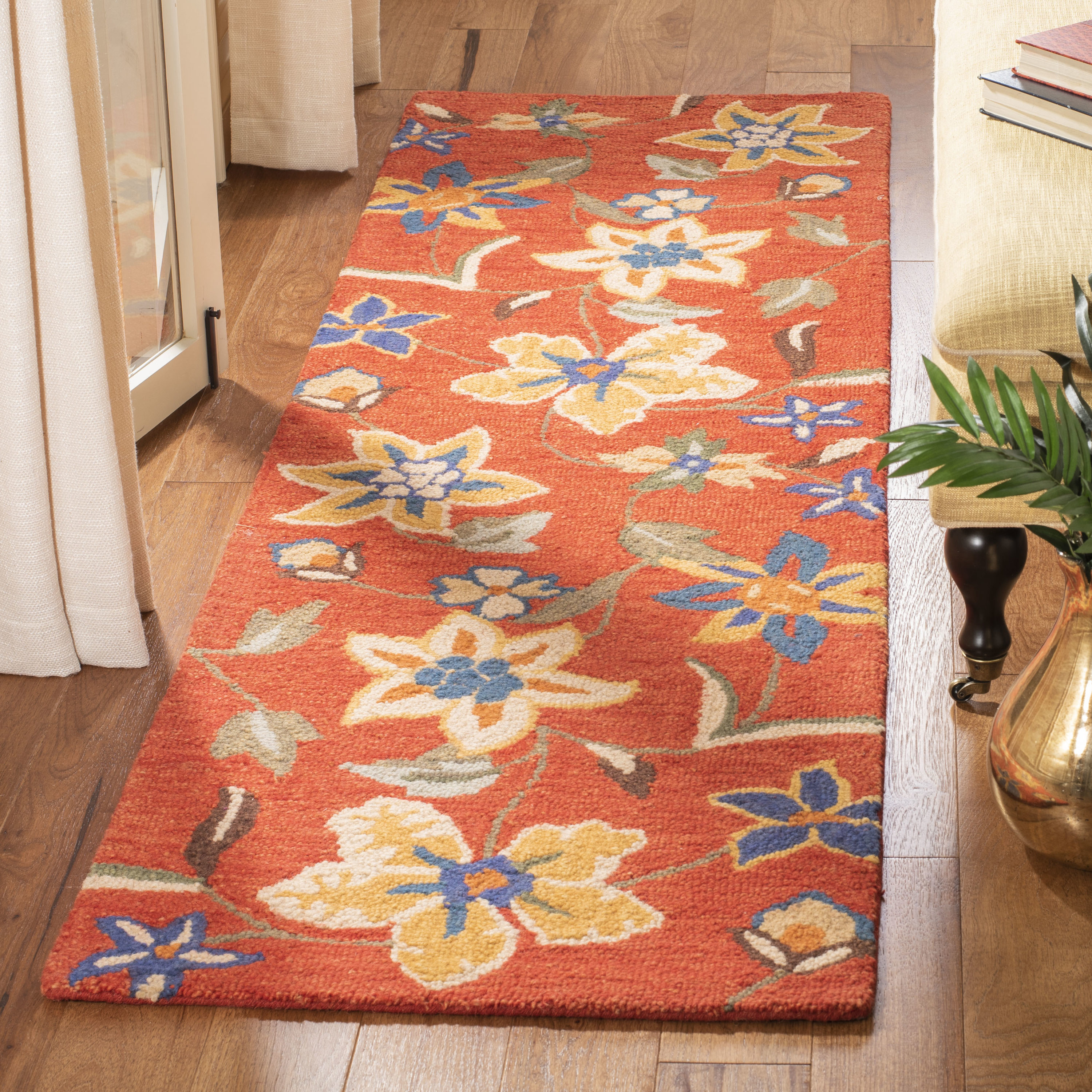 Blossom Hand Hooked Floral Wool Area Rug