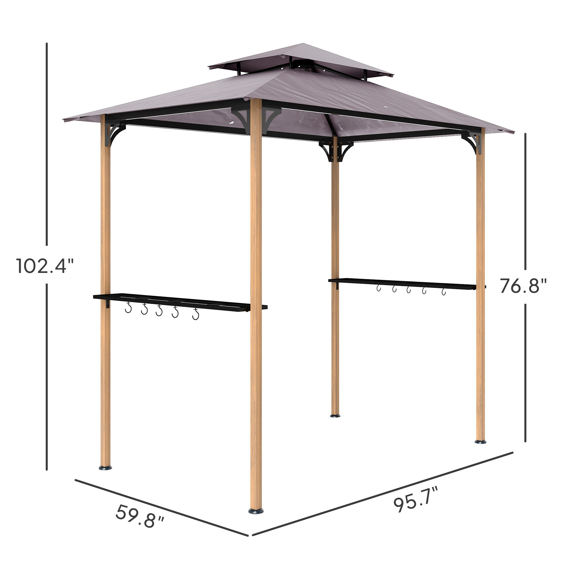 LUXEYARD DS-M-BAC06899 Wood-Resin-Gazebos - View #5