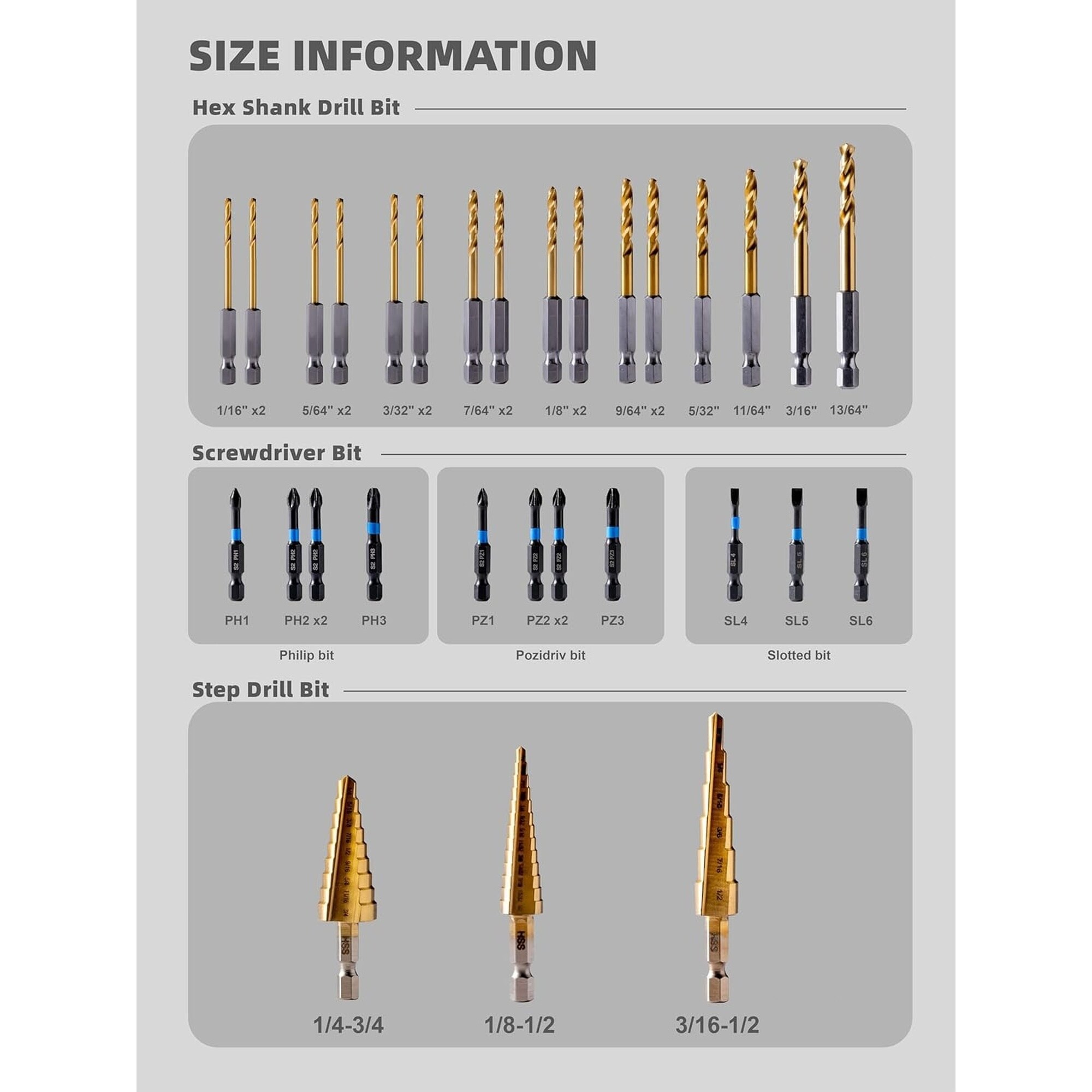 Angel Sar L2MJA615IDB09 Impact-Screwdriving-Bits - View #6