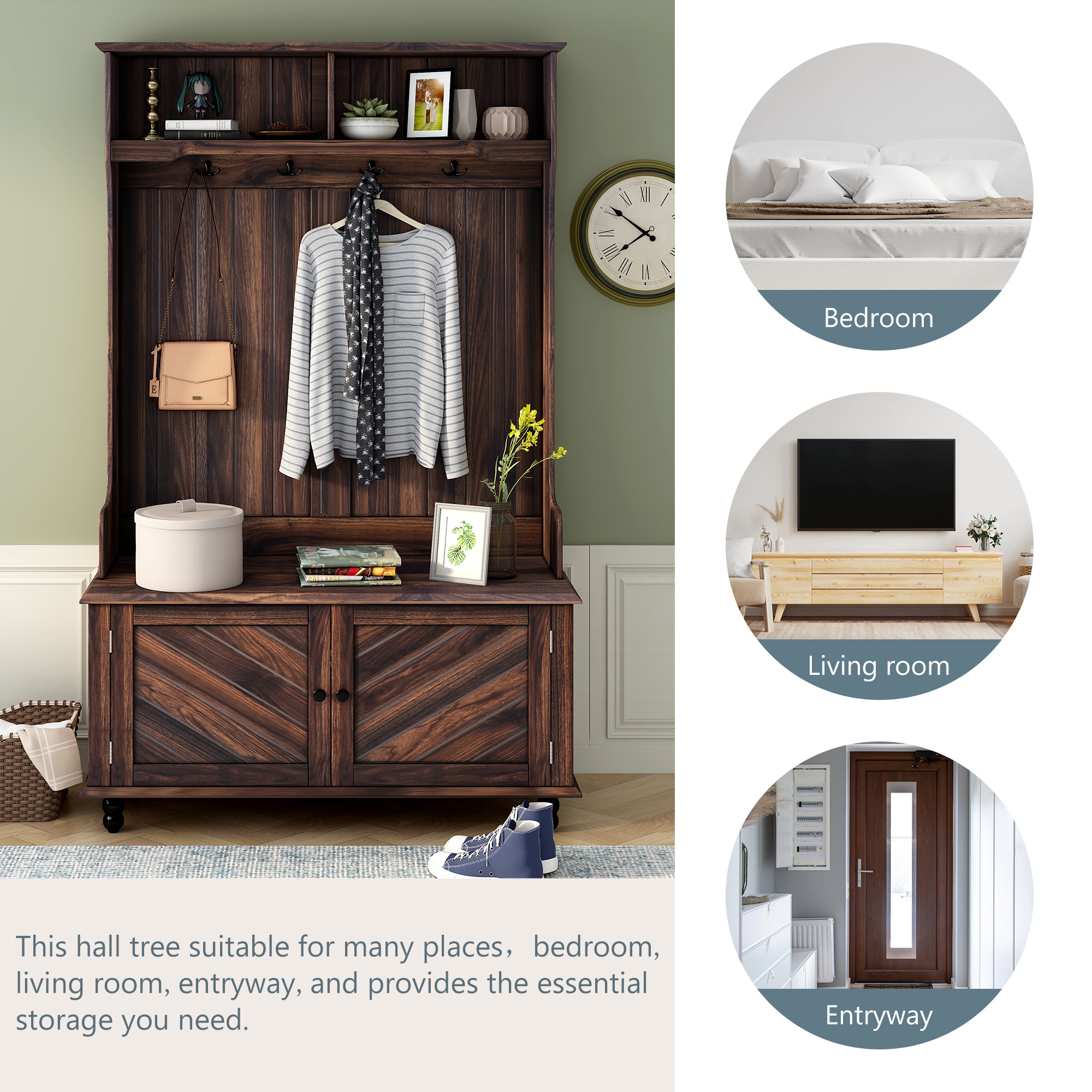 ModernLuxe L-WF287805AAD Hall-Trees - View #3