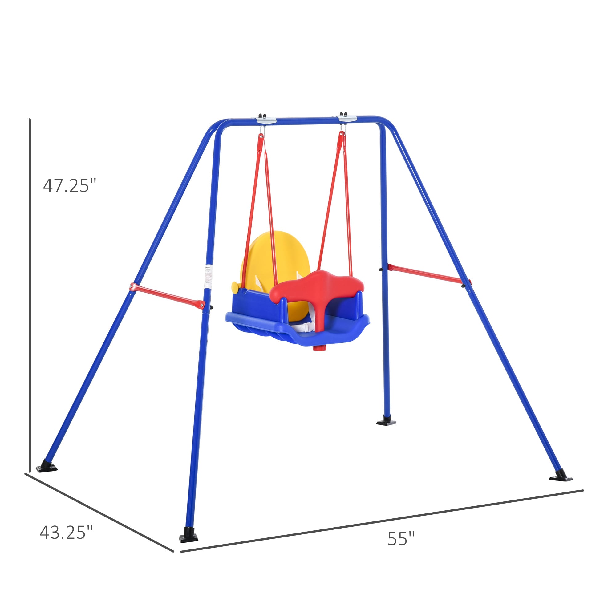 Maocao Hoom JLH5AM8X Multi-colored Metal Toddler Swing