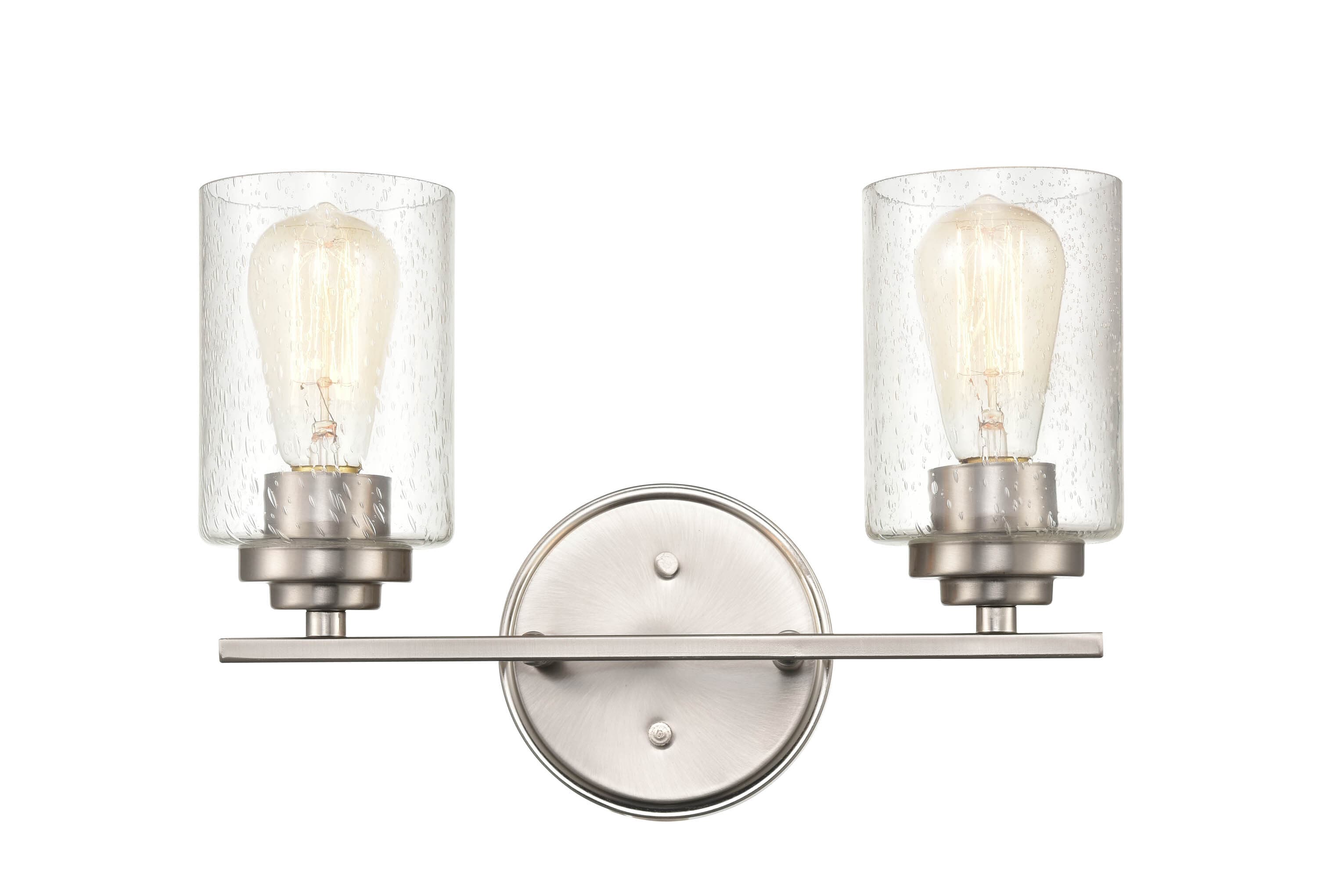 Millennium Lighting 3682-SN 14.25-in 2 -Light Satin Nickel Transitional Vanity light
