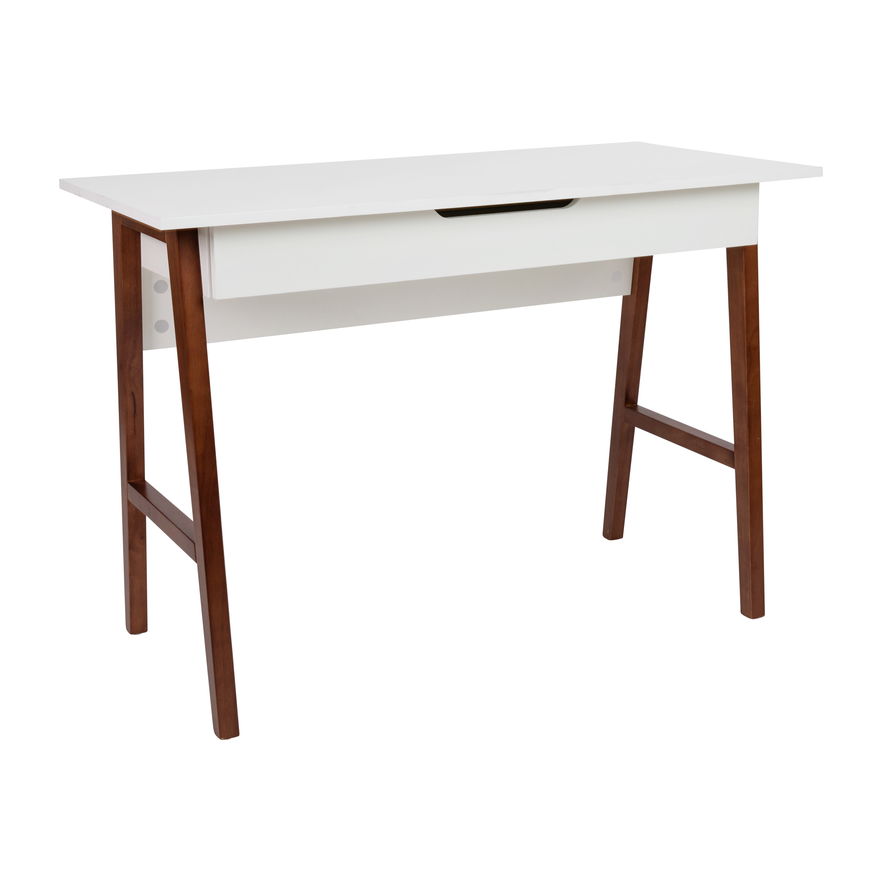 Flash Furniture 889142998518 42.13-in White Modern/Contemporary Computer desk