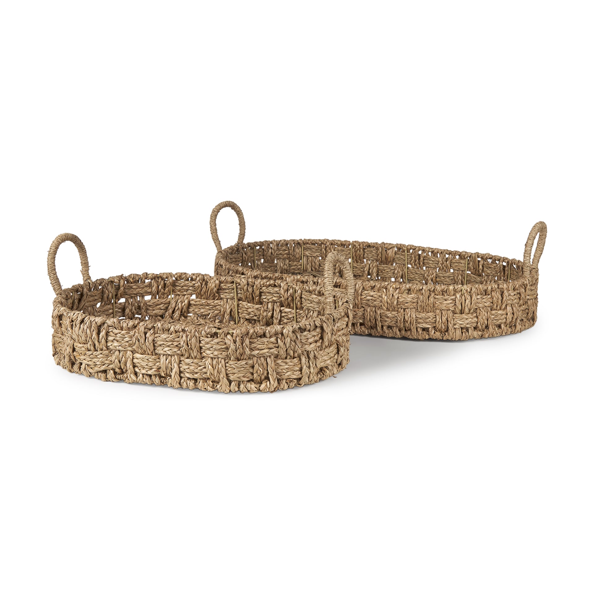 Mercana 70228 Brown Seagrass Farmhouse Decorative tray