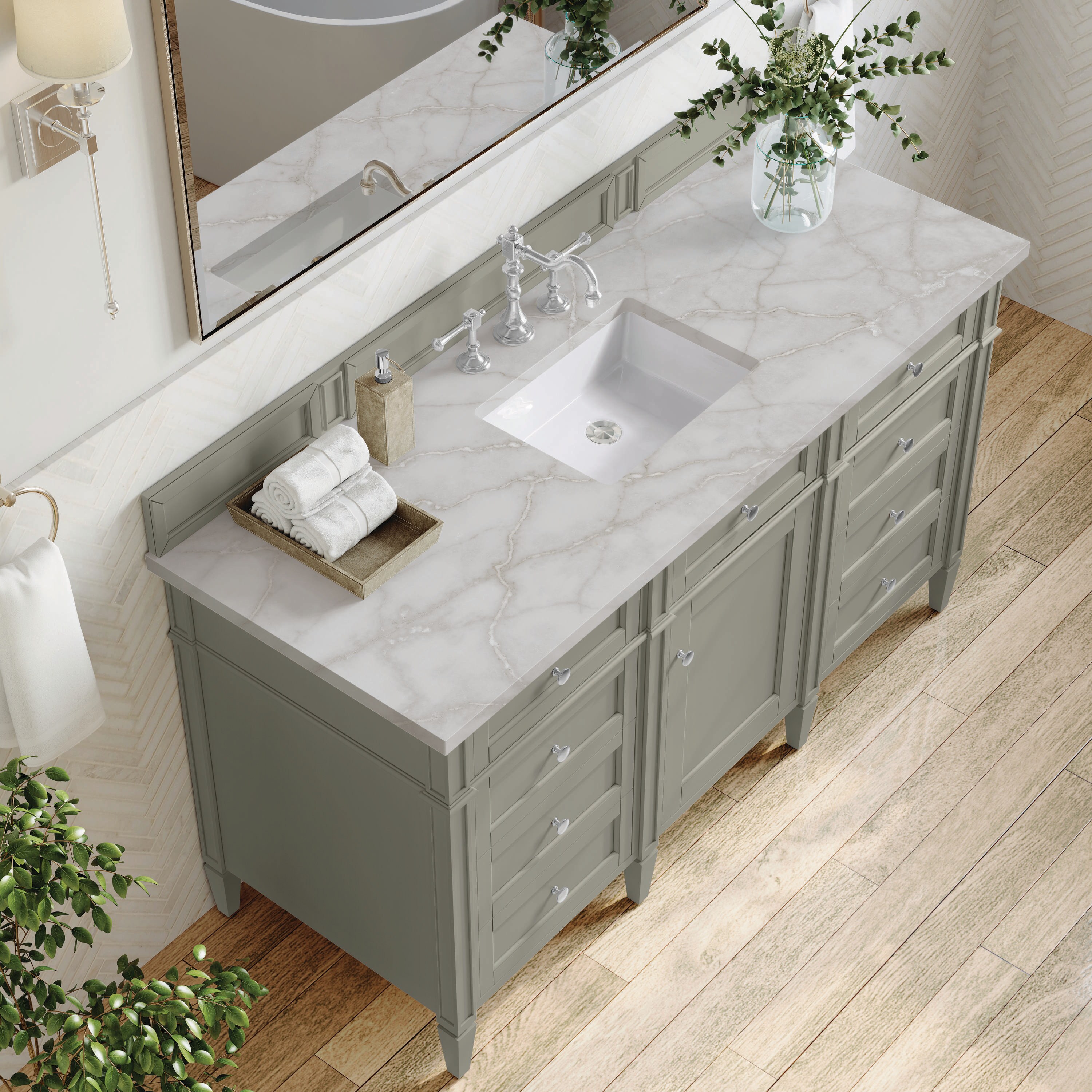 James Martin Vanities 650-V60S-UGR-3VSL Bath-Vanity-Combo - View #5