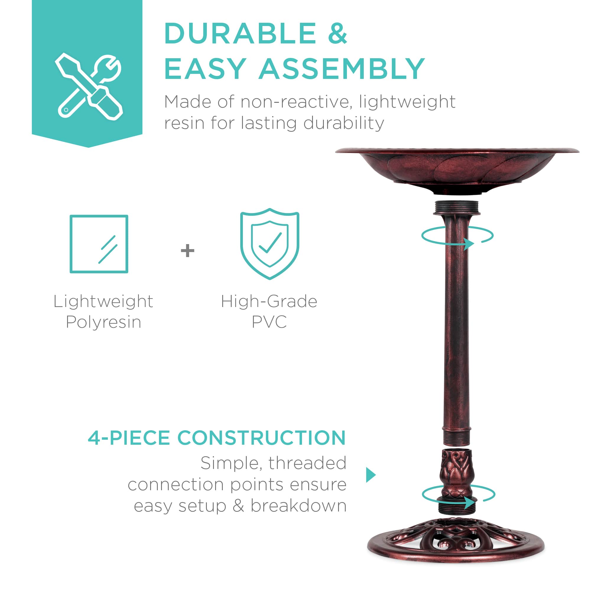 Best Choice Products SKY8091 birdbaths - View #5