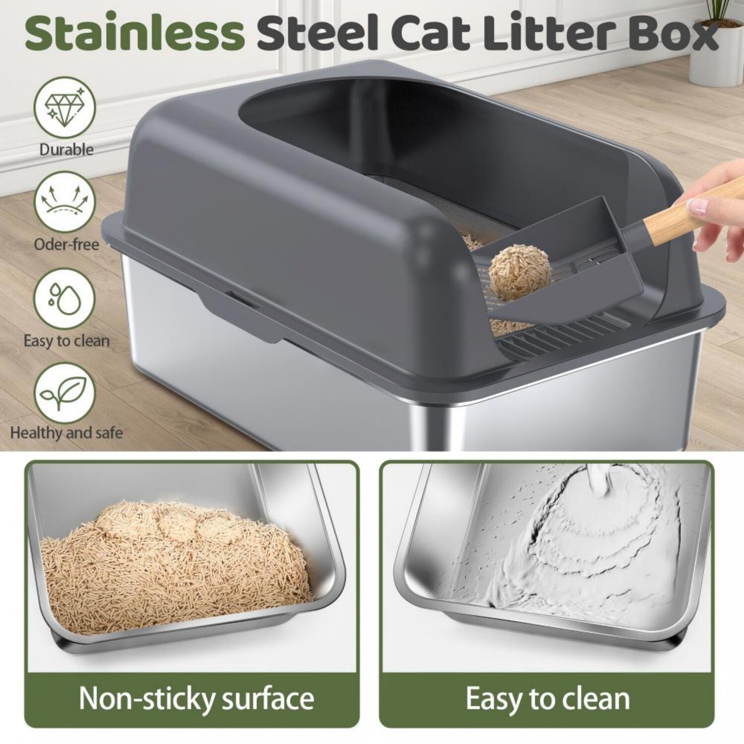 Gimars CLBMSP07-A Cat-Litter-Box - View #3