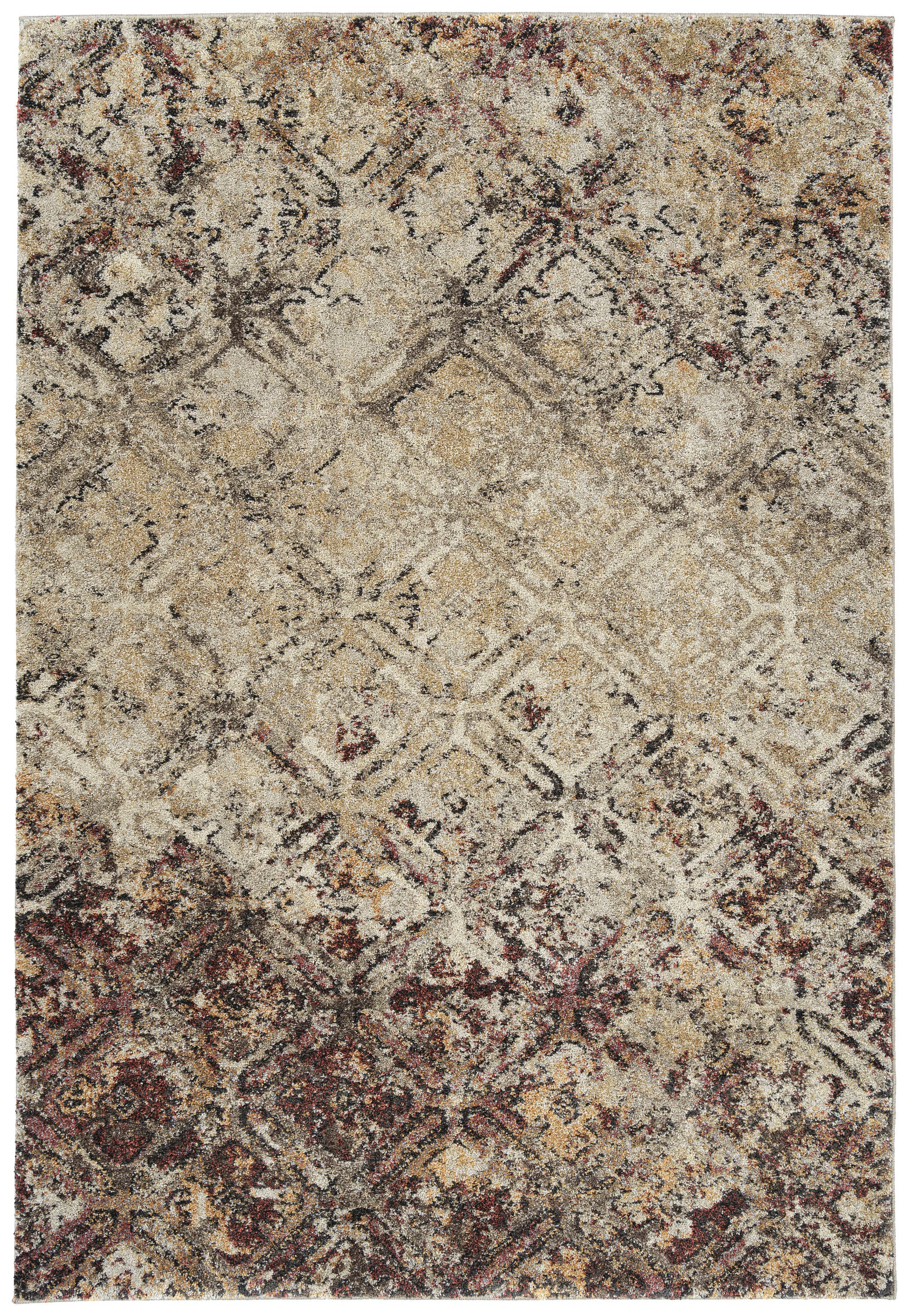 Addison Rugs APL35BR3X5 Plano 3 x 5 (ft) Polypropylene Brown Rectangular Indoor Abstract Moroccan Area rug