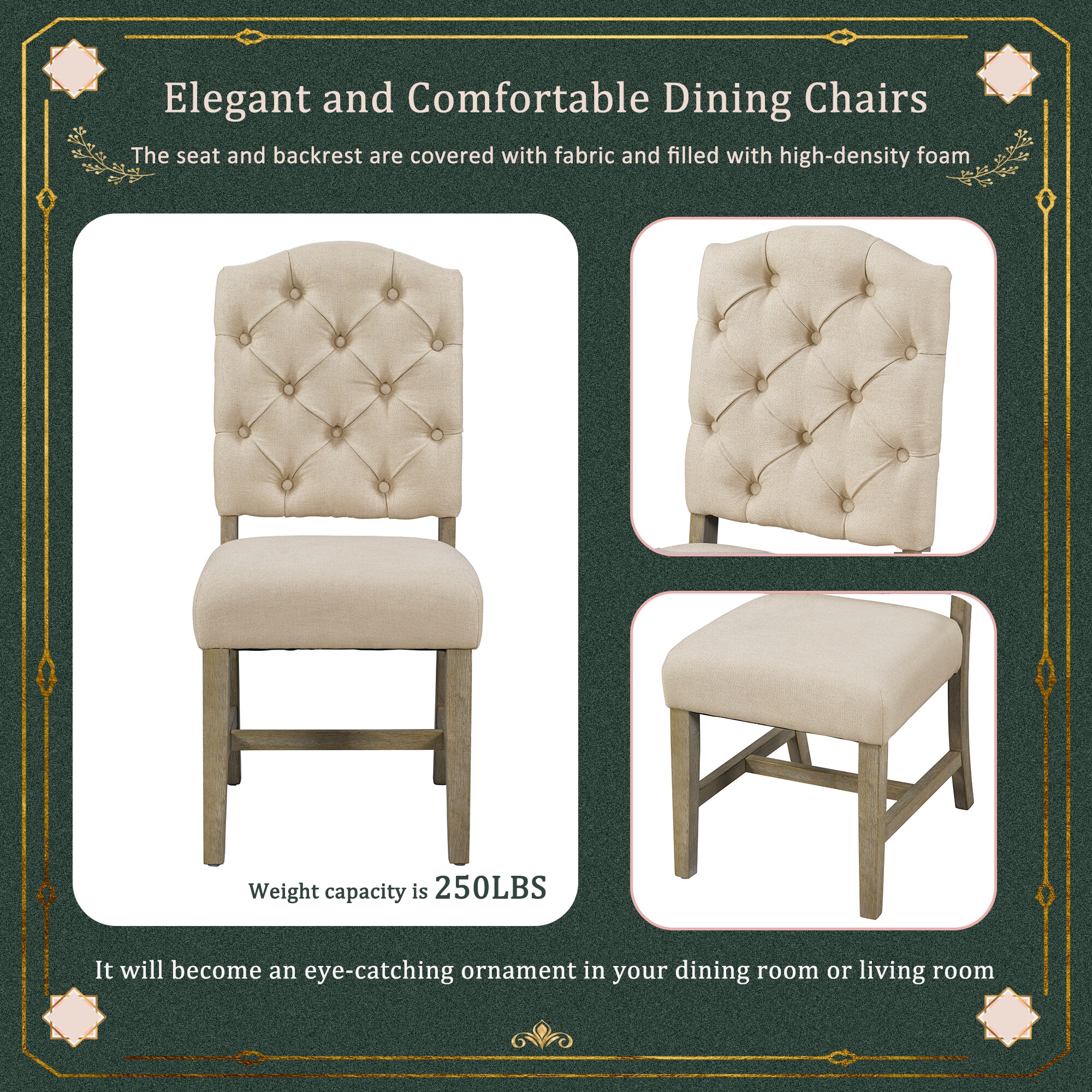 SINOFURN SYA330140WD Dining-Chairs - View #3