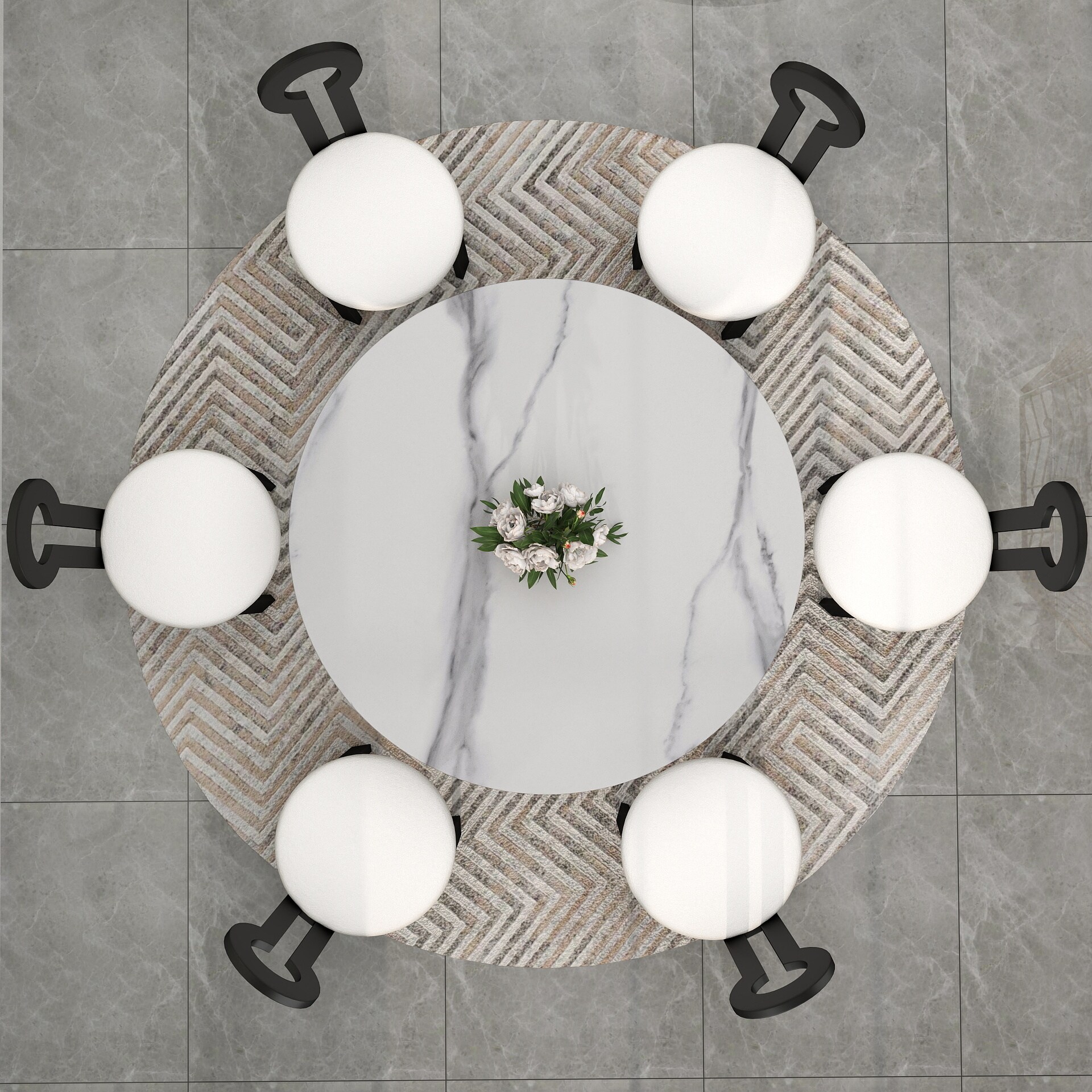 BuotiqHom DH-AT-135W-7B Dining-Tables - View #6