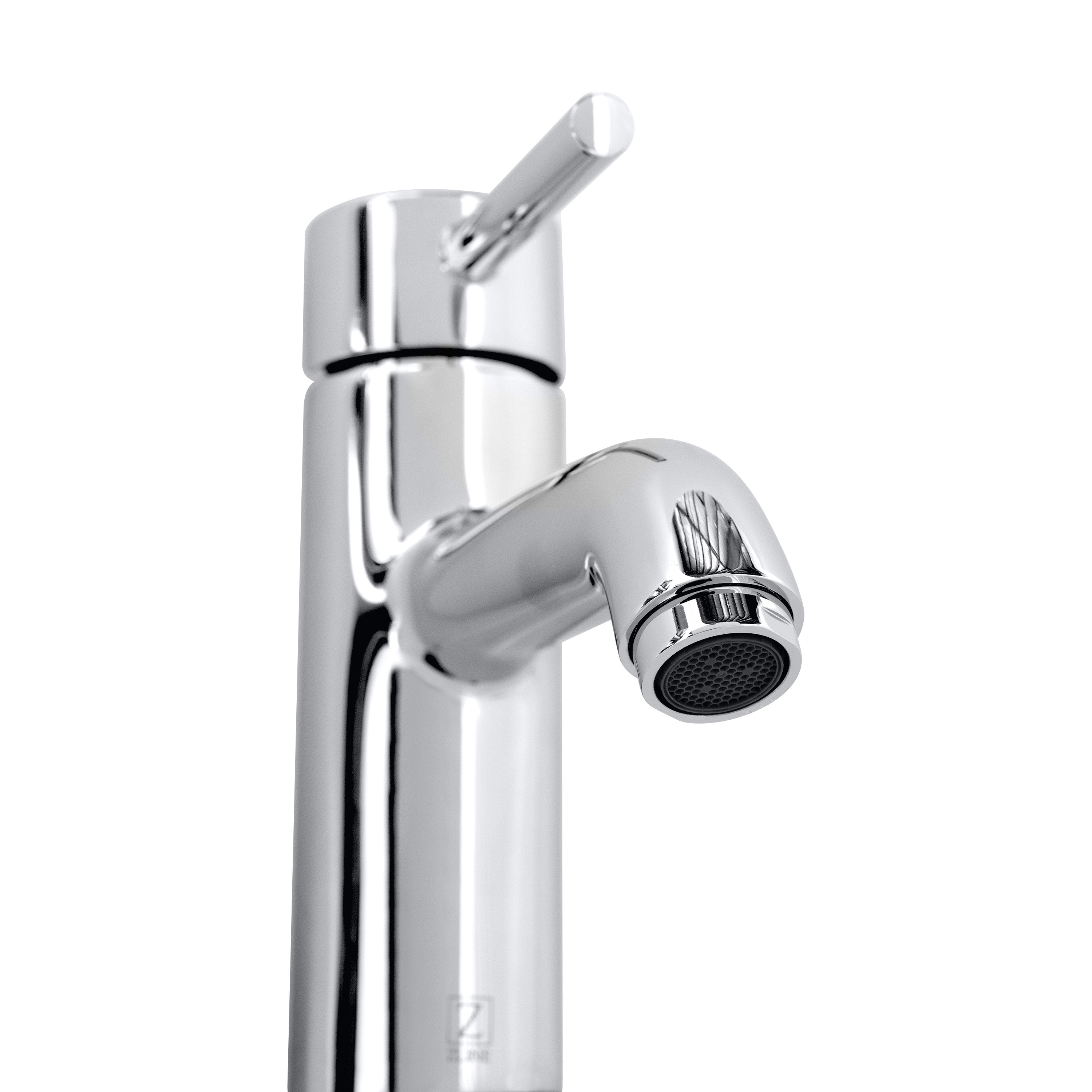ZLINE KITCHEN & BATH ALH-BF-CH Chrome 4-in centerset 1-handle Mid-arc Residential Touch-on Bathroom Sink Faucet with Drain