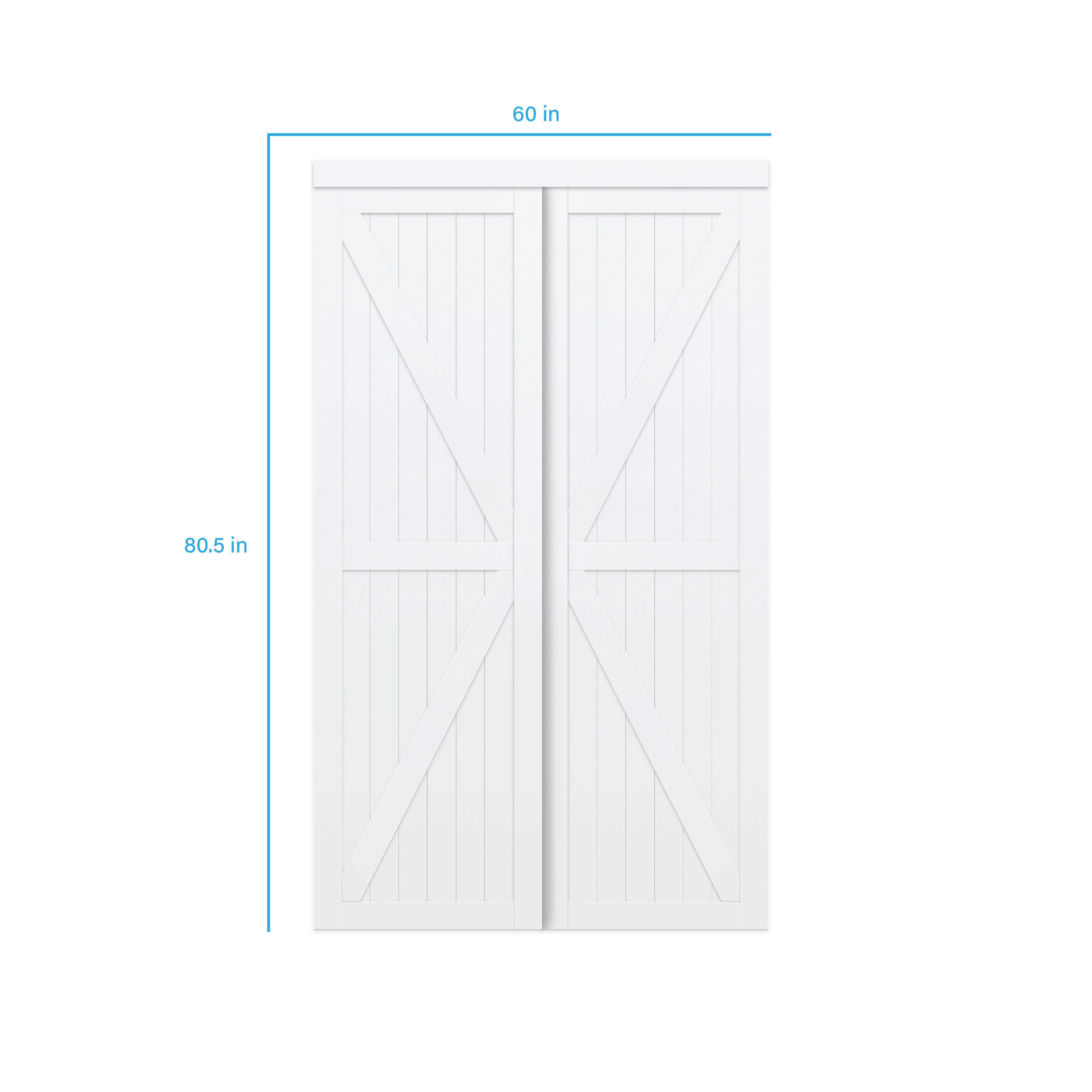 RELIABILT EU3295PWPWE060080 Bifold-Sliding-Closet-Doors - View #2