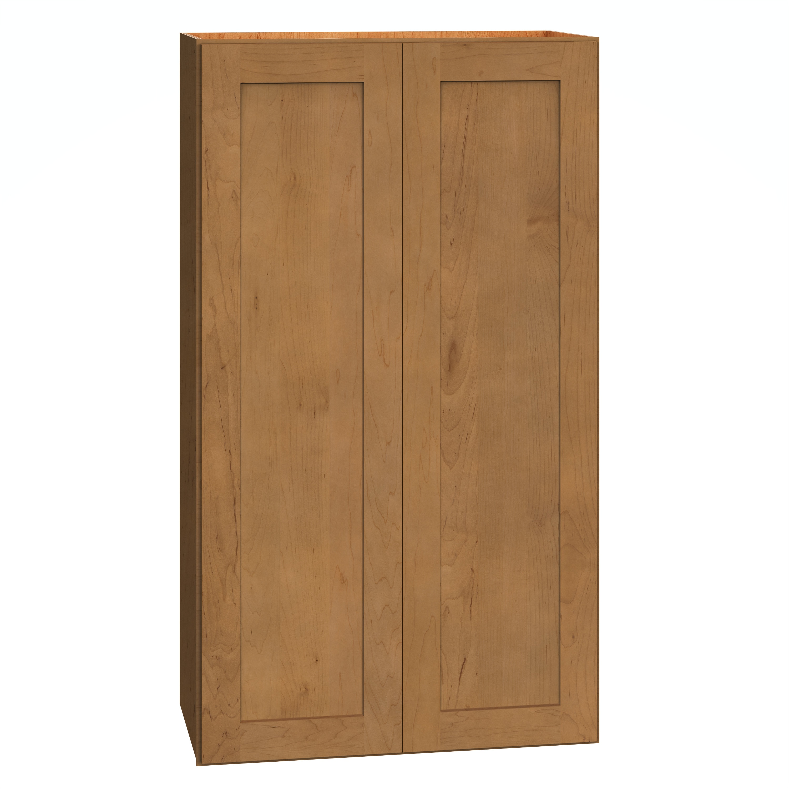 Diamond Express 62L-W2442 Jamestown 24-in W x 42-in H x 12-in D Sahara Brown Wall Fully assembled Plywood Cabinet (Recessed Panel Shaker)