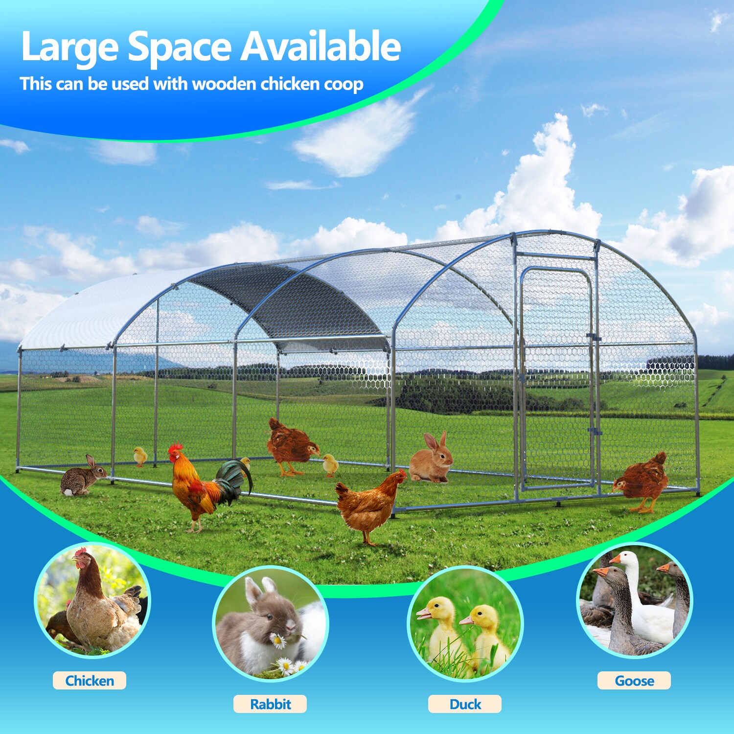 Maocao Hoom JL145408 Chicken-Coops-Rabbit-Hutches - View #4