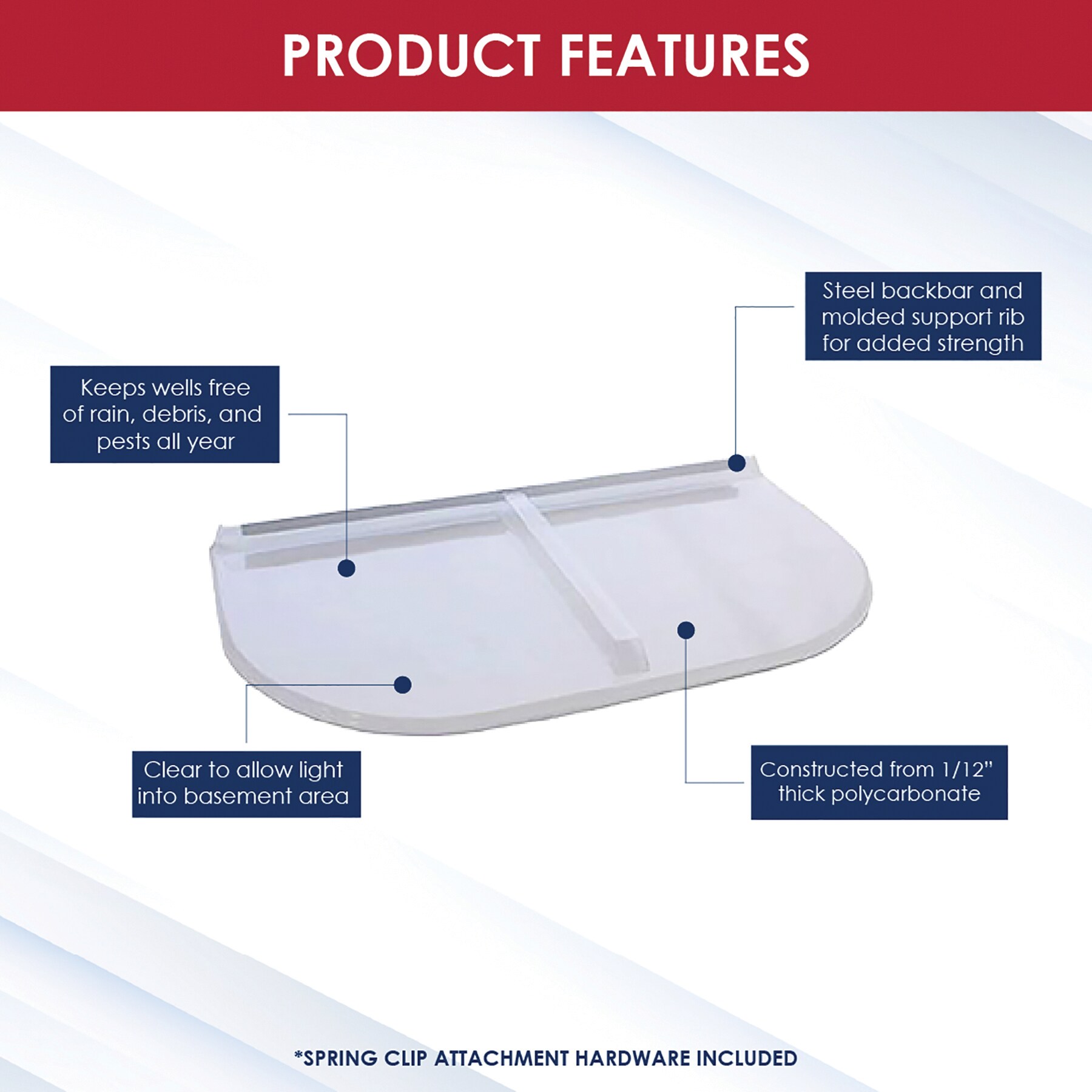 SHAPE PRODUCTS WW5326UM Area-Wall-And-Window-Well-Covers - View #3
