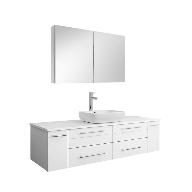 White Single Sink Bathroom Vanity, Fresca Bathroom Vanity