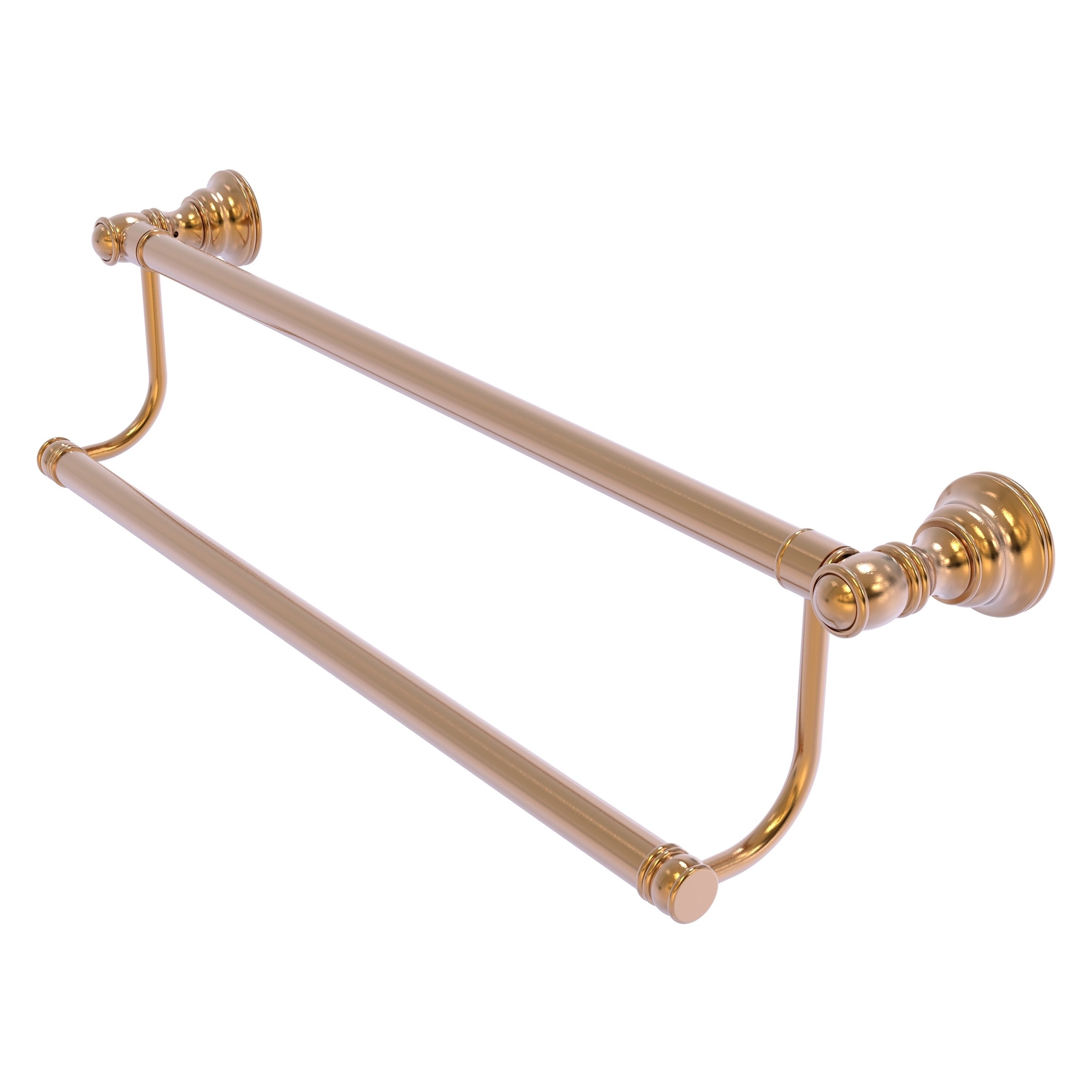 Allied Brass CL-72-18-BBR Carolina 18-in double Brushed Bronze Wall mount Double Towel Bar