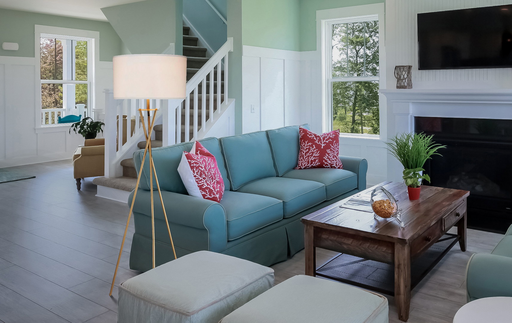 GDFStudio 343848 64.5 Inches Tall  InchesEster Inches Mid-Century Metal Floor Lamp Hourglass Design Matte Gold