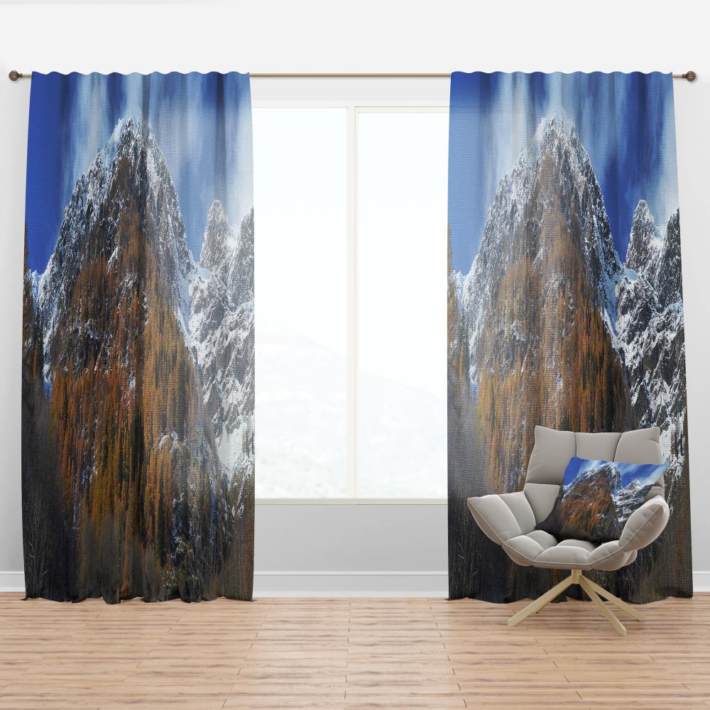 Designart CTN17772-52-95 95-Inches Brown Room darkening Thermal lined Rod pocket Single curtain panel
