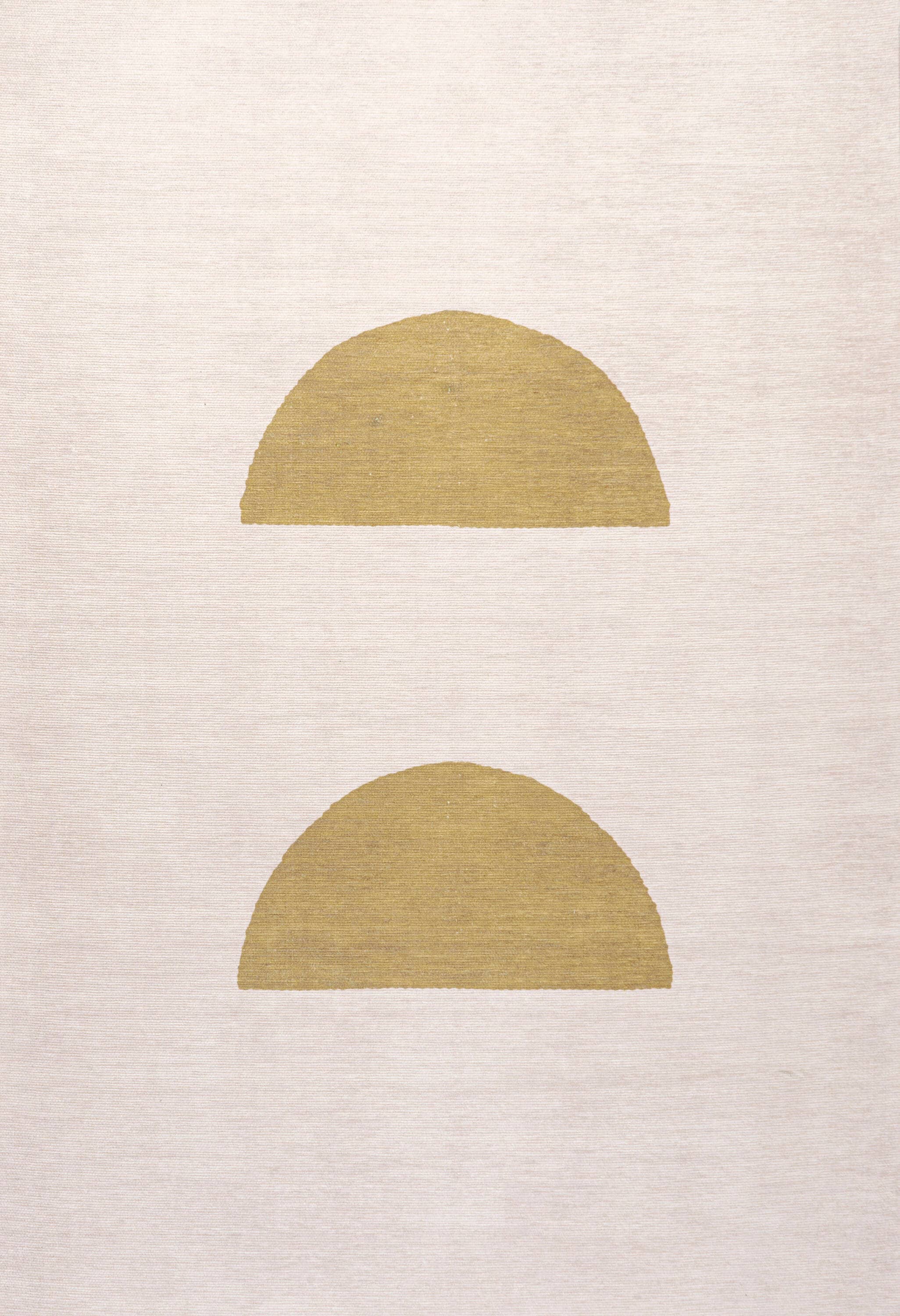 Luola 5' x 8' Ivory Geometric Synthetic Area Rug