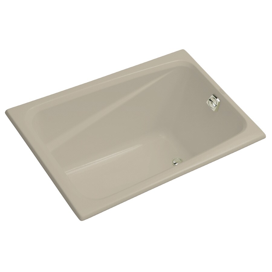 KOHLER Greek 32-in W x 48-in L Sandbar Acrylic Rectangular Reversible ...