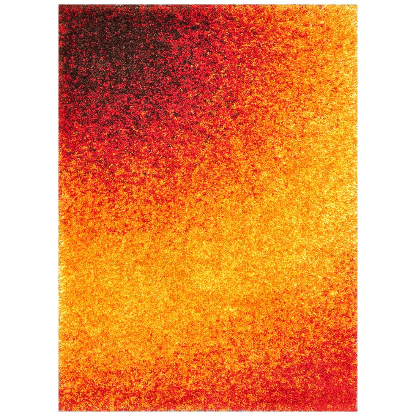  BARCBS-01SS005277 Barcelona Shag 5 X 7 (ft) Sunset Abstract Area Rug
