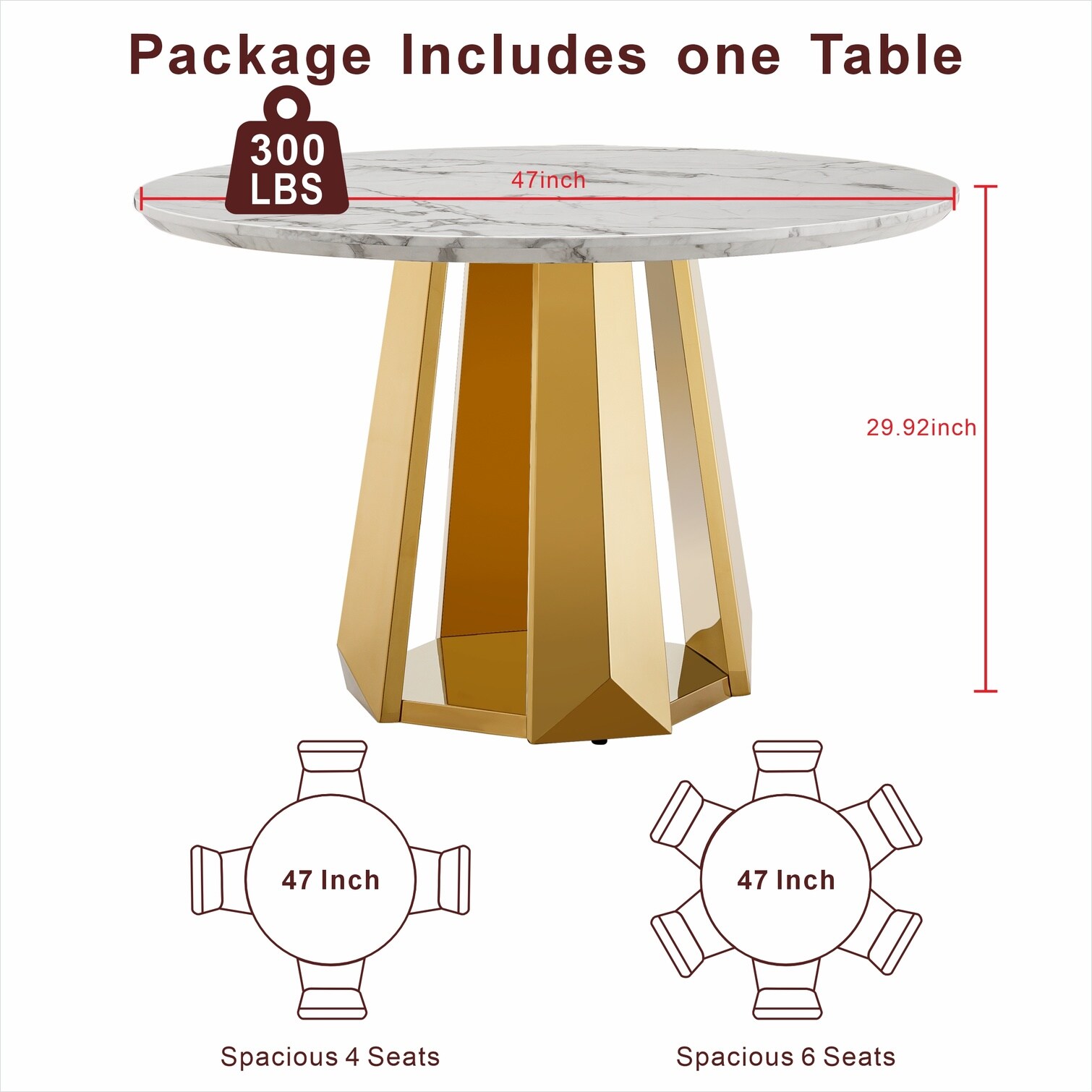 SUNCREAT 7ZKPKRFT7NTY Dining-Tables - View #4