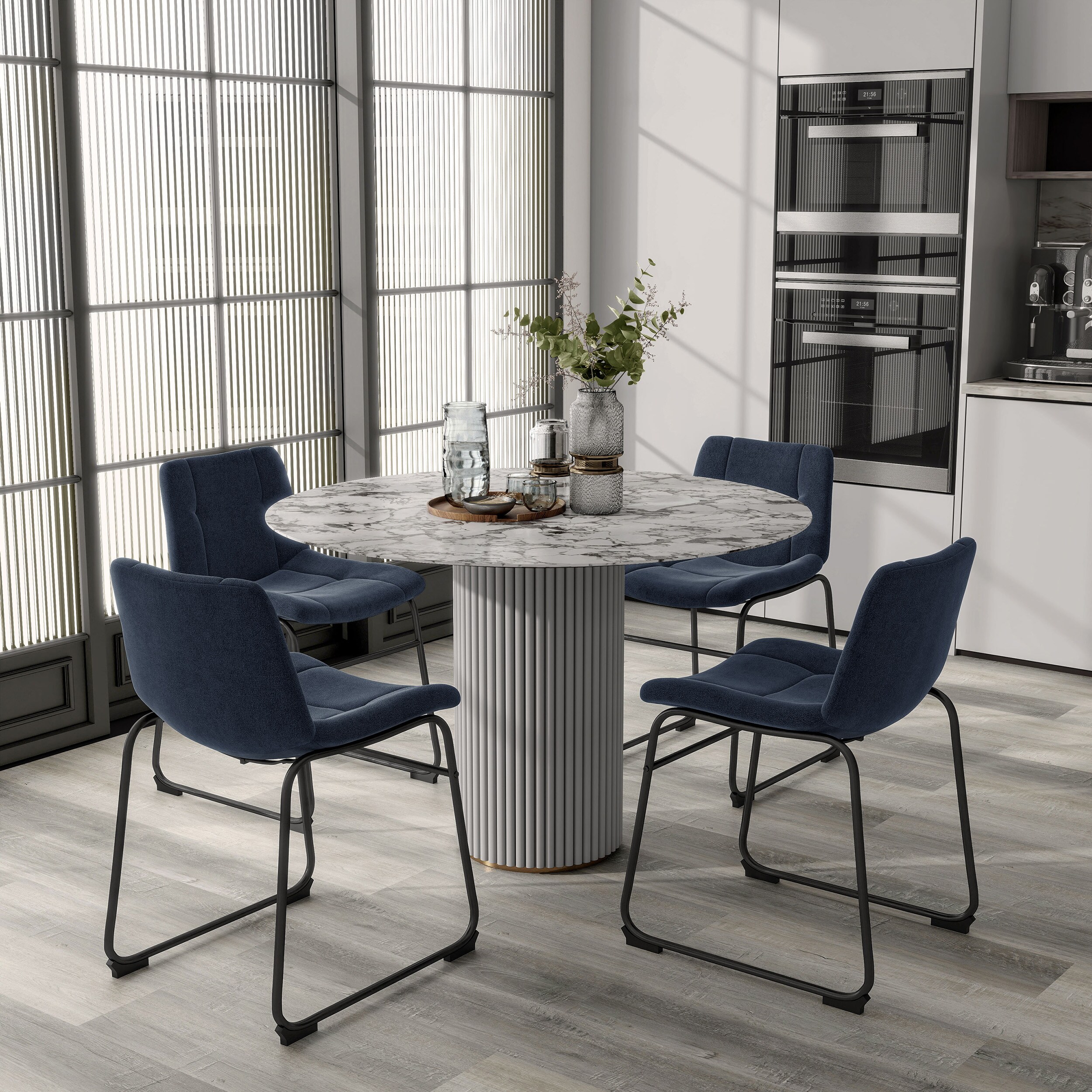 Furniture of America EC-3471BL-SC Dining-Chairs - View #4