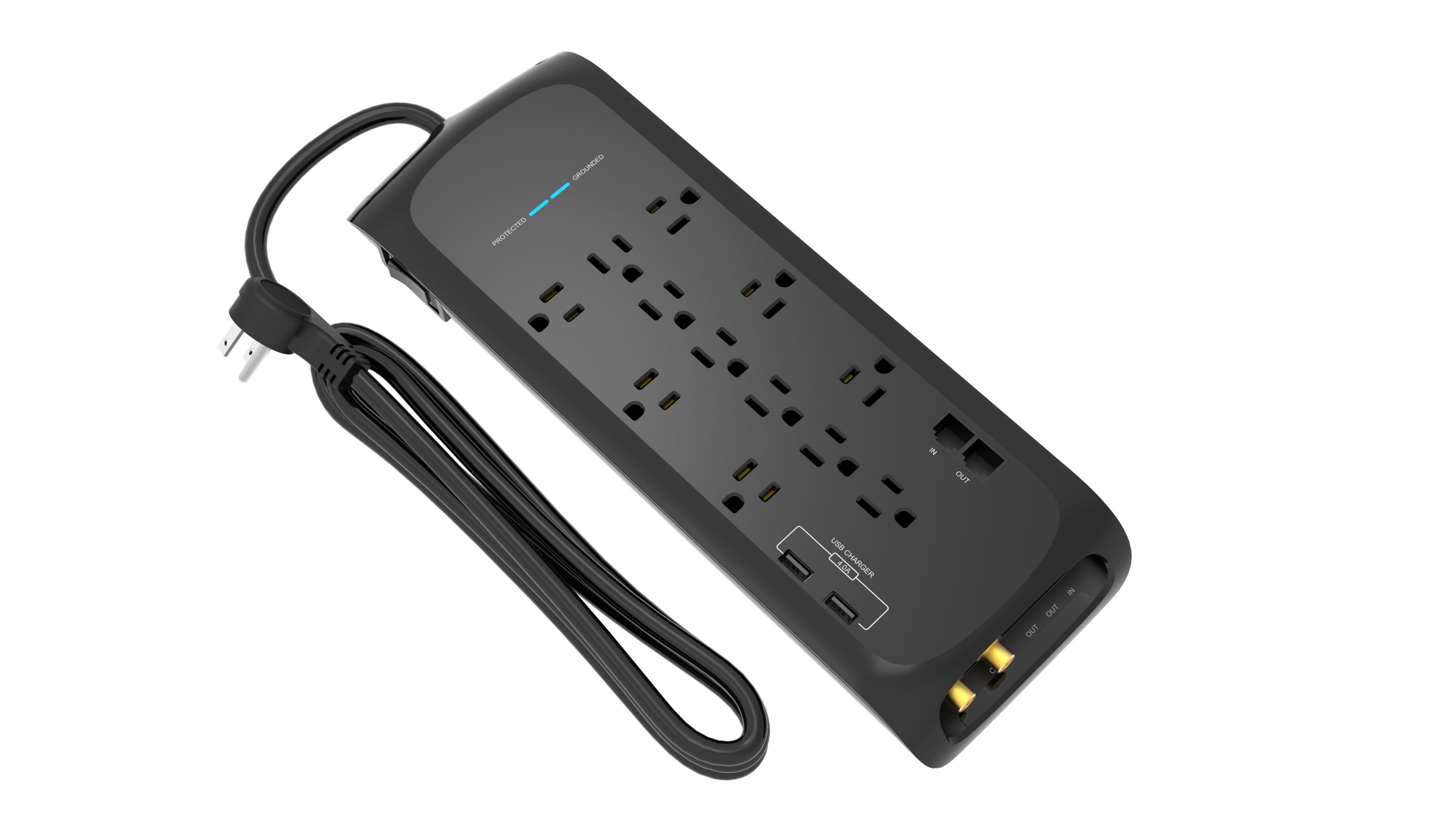 Armor All 5 port 12V Power Station, Charge Up To 5 Devices, 3 DC Ports/Two  USB-A Ports ACC8-1015-BLK - The Home Depot