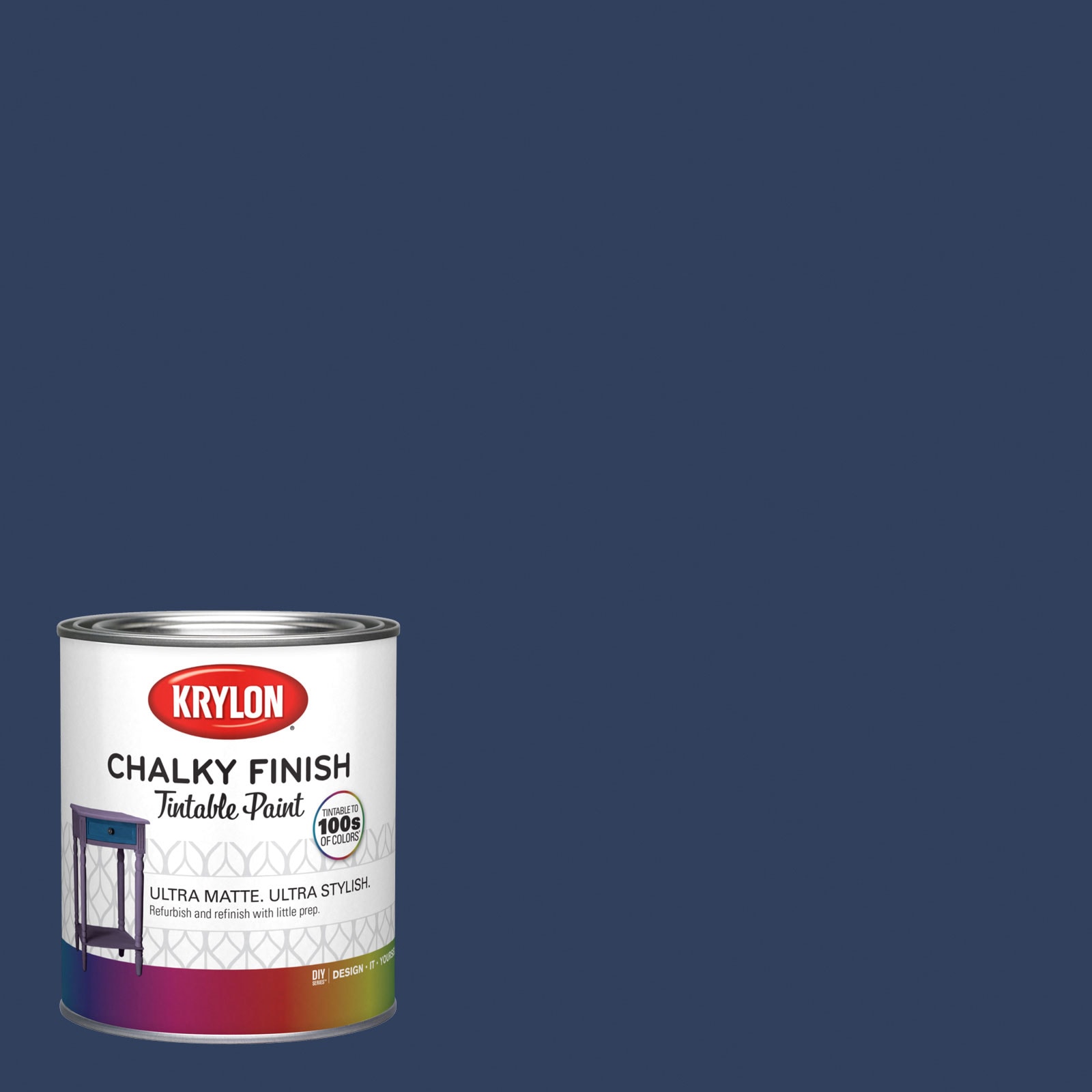 Krylon Dress Blues Sw9176 Water-based Chalky Paint (1-Quart) in the Craft  Paint department at
