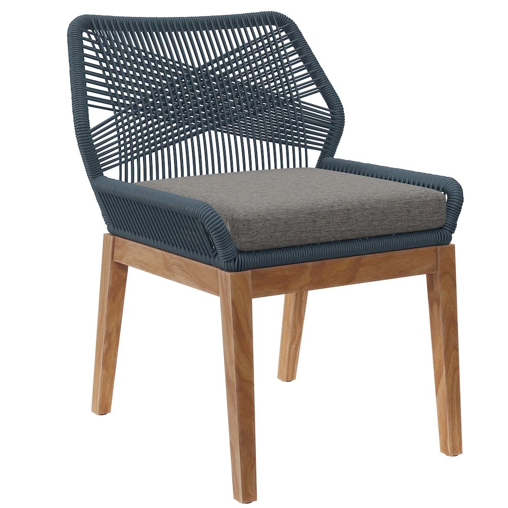 Modway BG3335576 Wellspring Outdoor Patio Teak Wood Dining Chair
