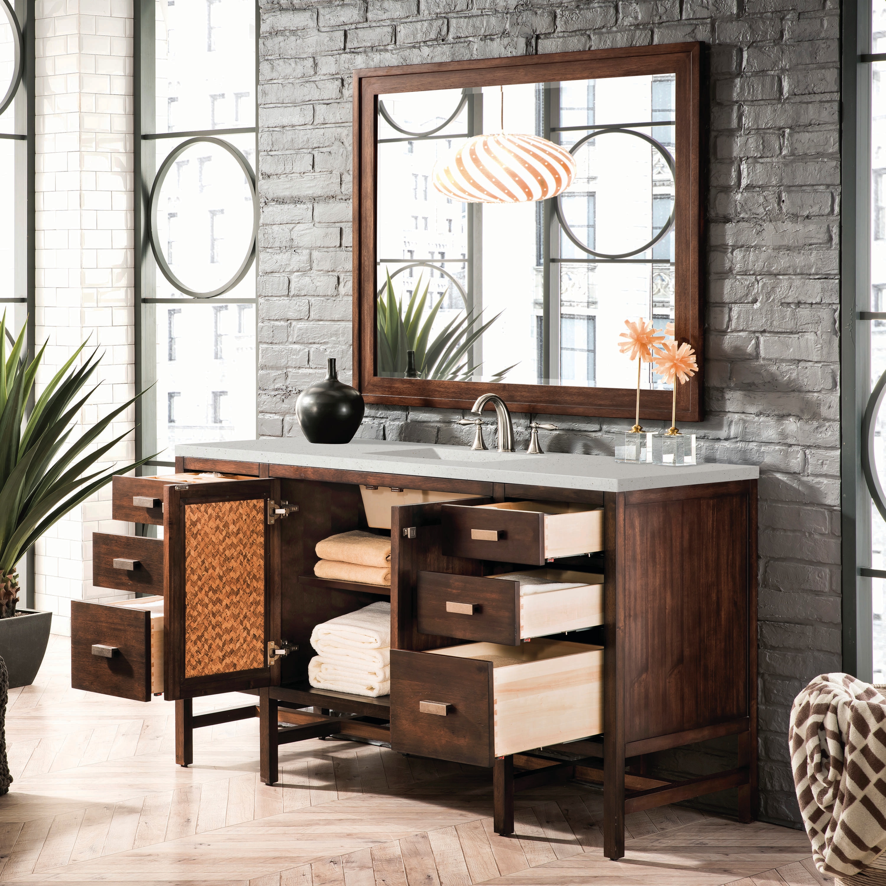 James Martin Vanities E444-V60S-MCA-3LDL Bath-Vanity-Combo - View #4