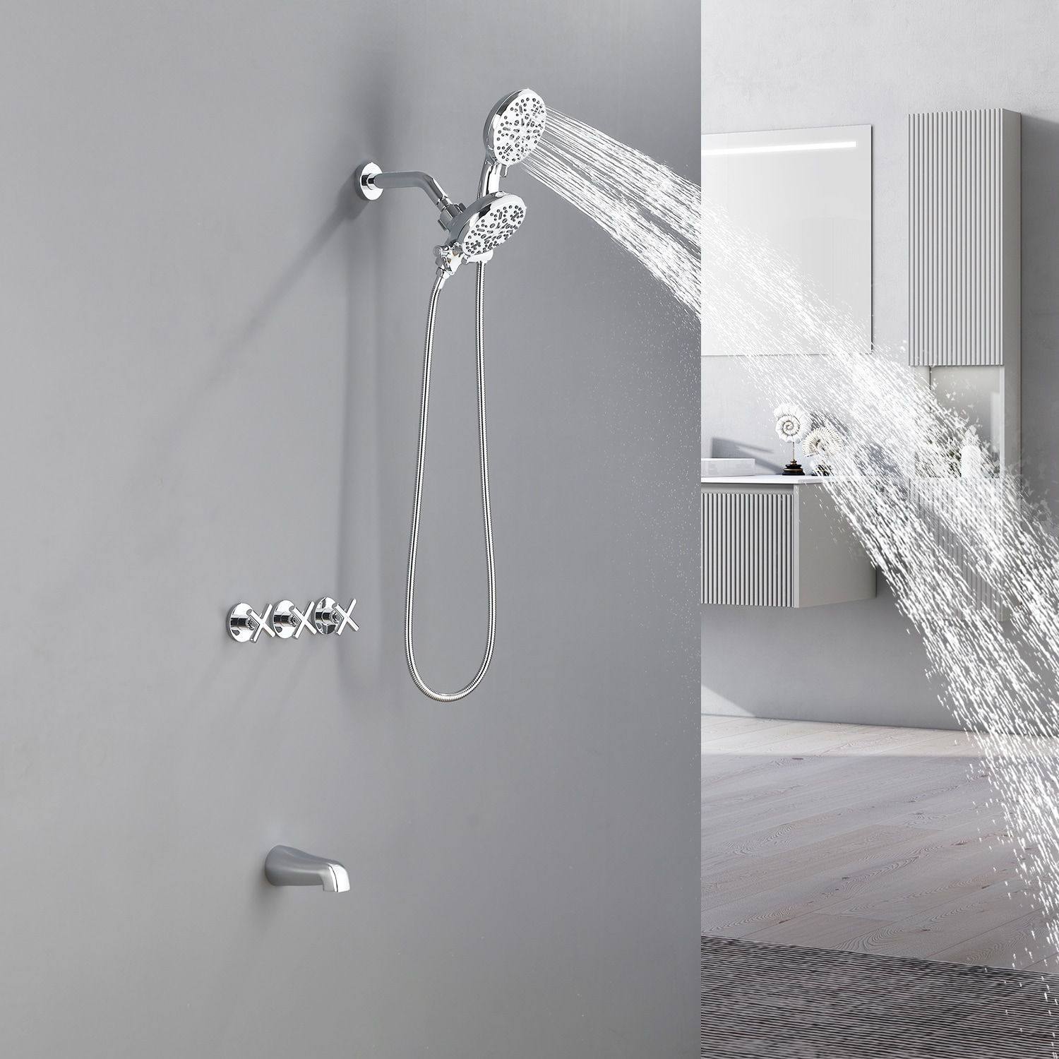 WELLFOR WA9013MB Tub-Shower-Faucets - View #3