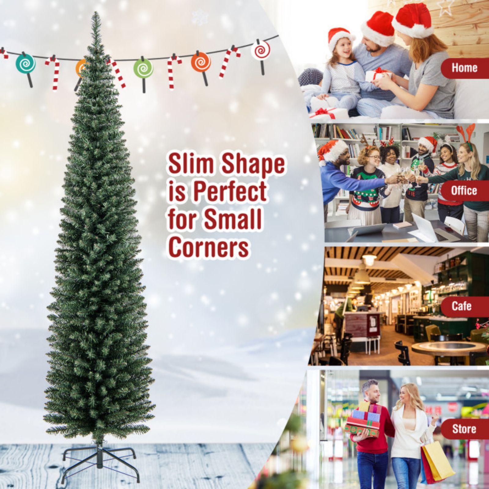 WELLFOR CM-HPY-23607 Artificial-Christmas-Trees - View #7