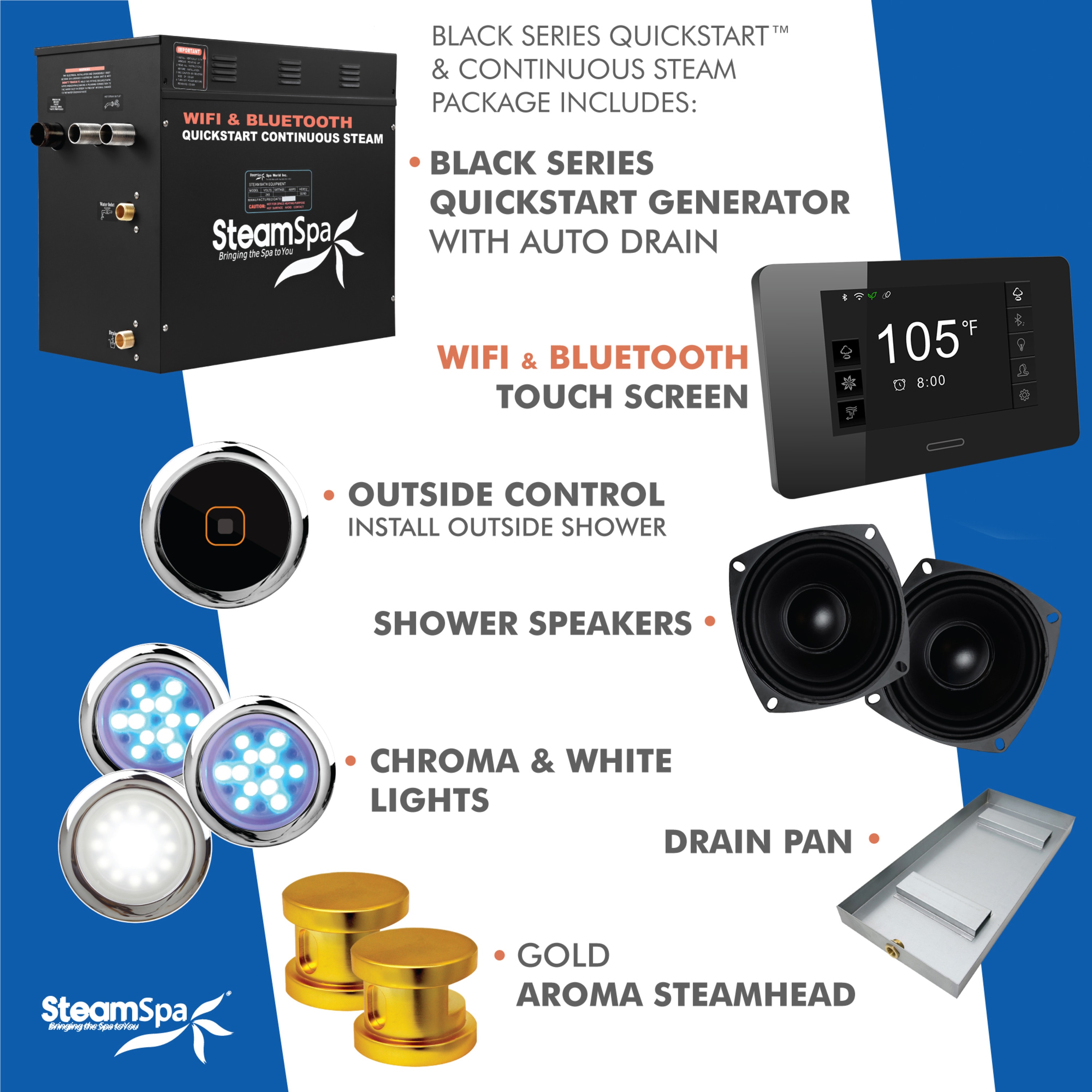 SteamSpa BKT1200GD-ADP Steam-Showers - View #11