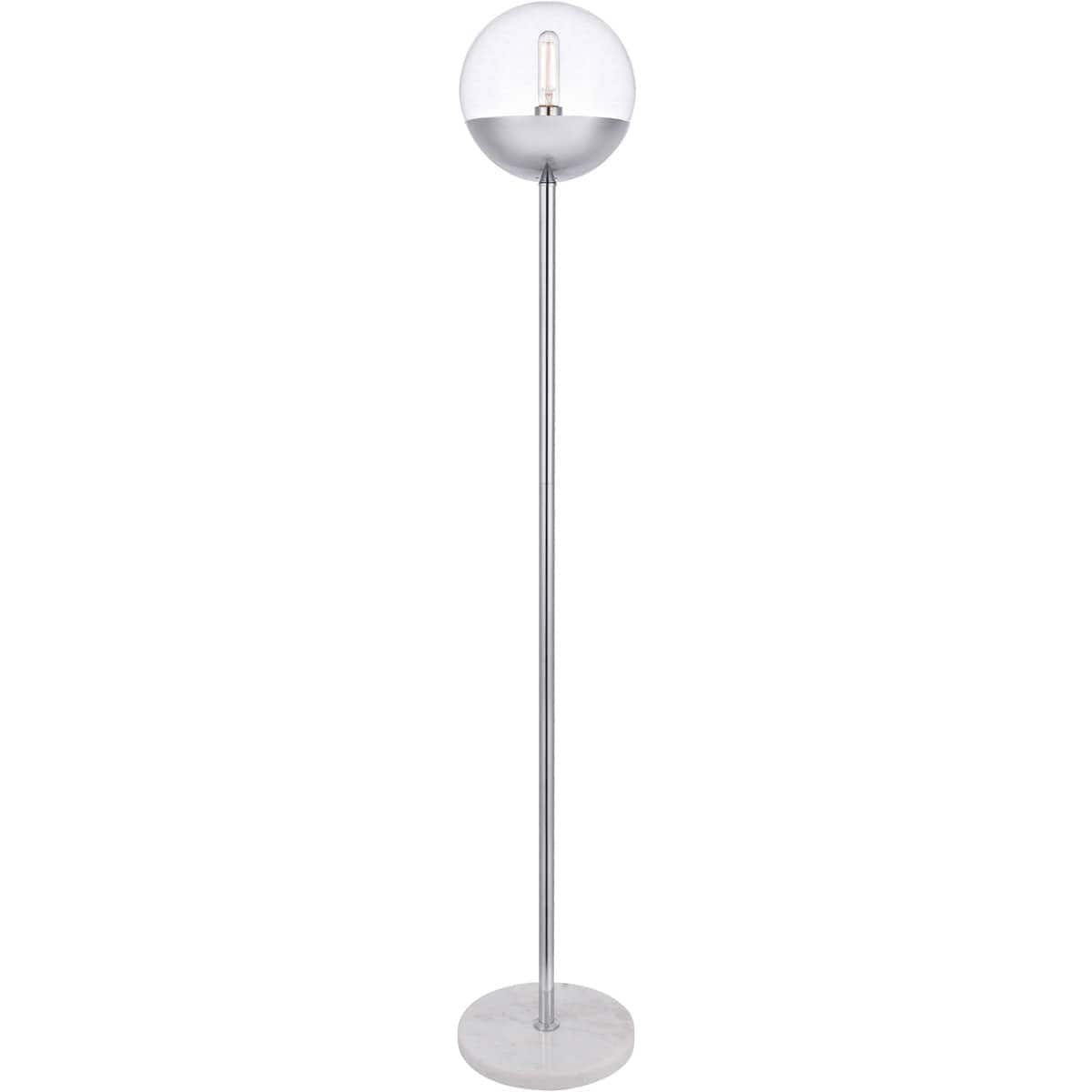 Decovio  13000-CI1 Oyster Bay 62 inch 40 watt Chrome Floor Lamp Portable Light