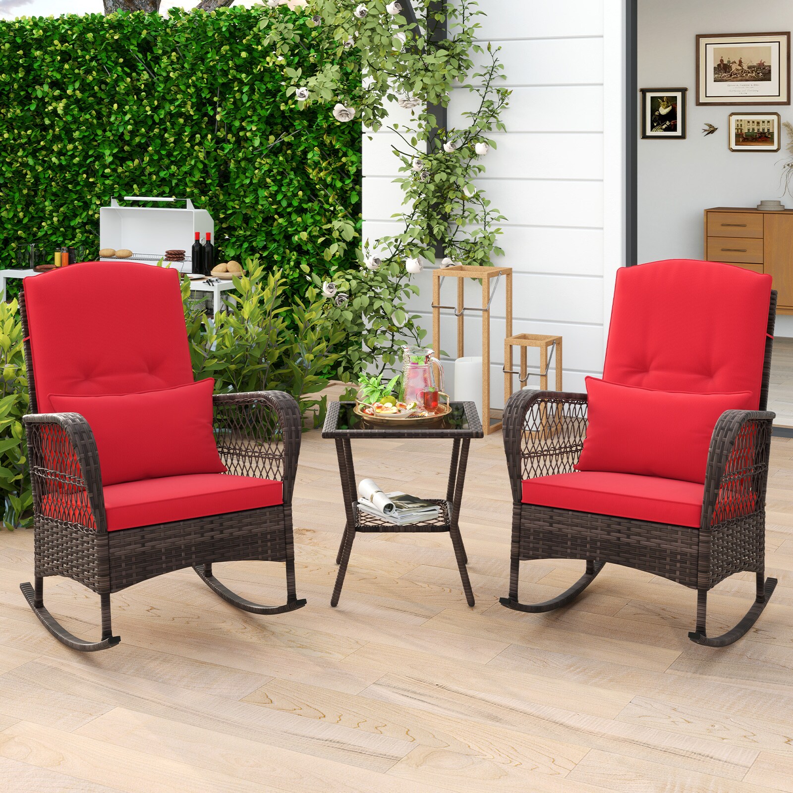 Slickblue D-CO-ER88617WH Patio-Conversation-Sets - View #2