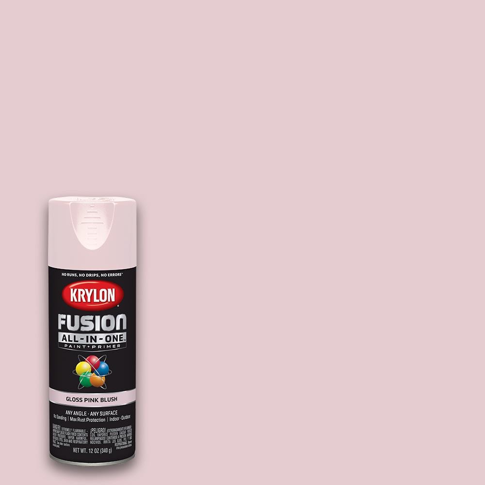 Krylon K02708007 Fusion All-In-One Spray Paint for Indoor/Outdoor Use,  Gloss Hot Pink 12 Ounce (Pack of 1)