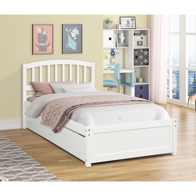 Casainc Twin Platform Bed With 2, Twin Sleigh Bed With Storage Drawers