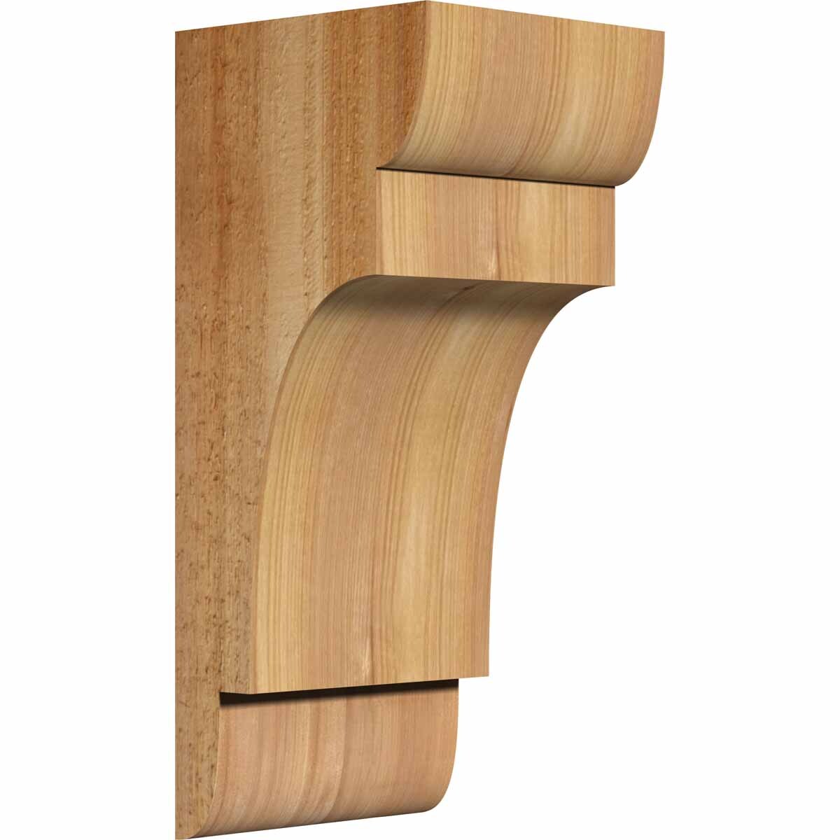 Ekena Millwork COR06X06X14NEB00RWR 6-in x 6-in x 14-in New brighton Unfinished Western red cedar Wood Paintable/Stainable Corbel