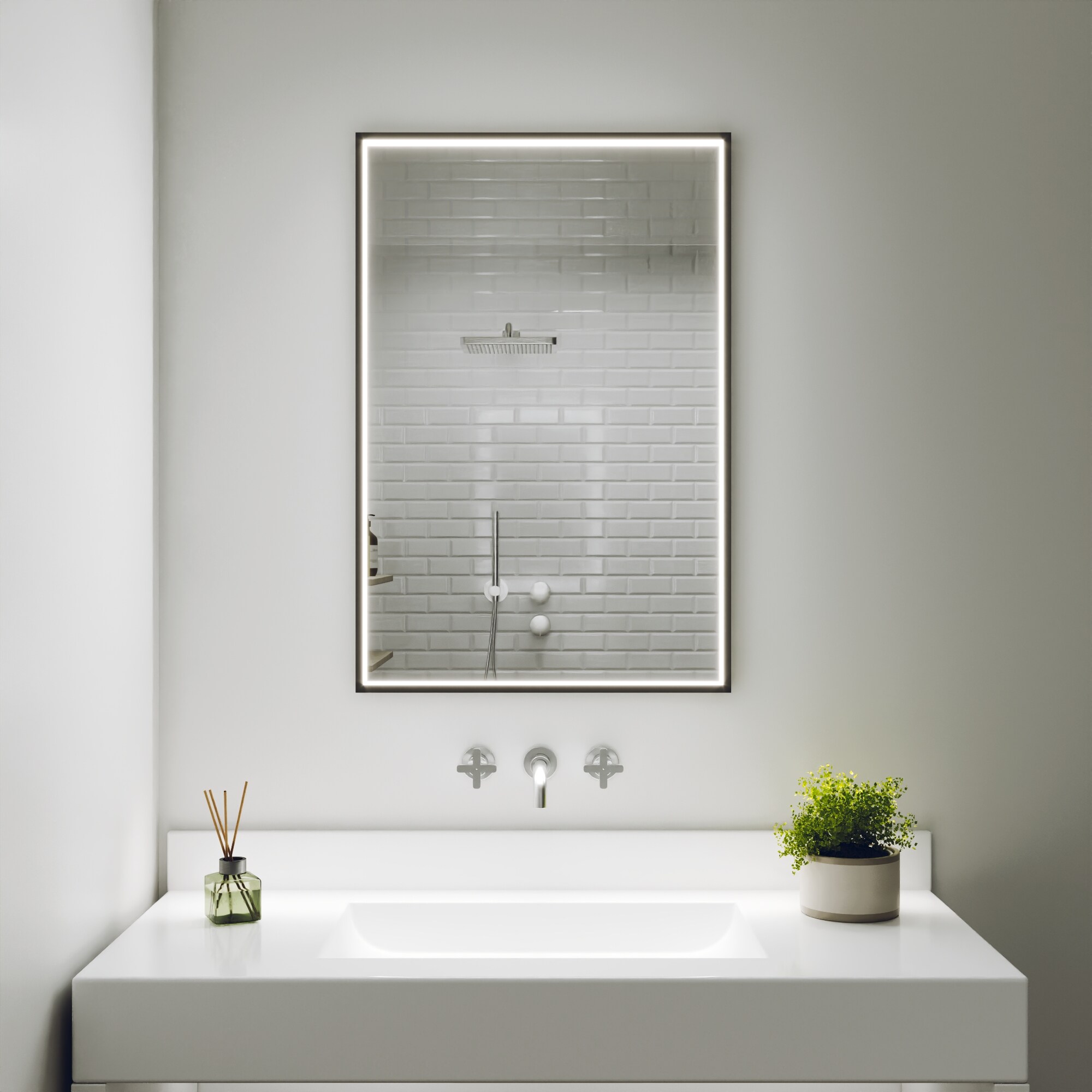 ES-DIY ESBM2436V19MBX Framed-Bath-Mirrors - View #2