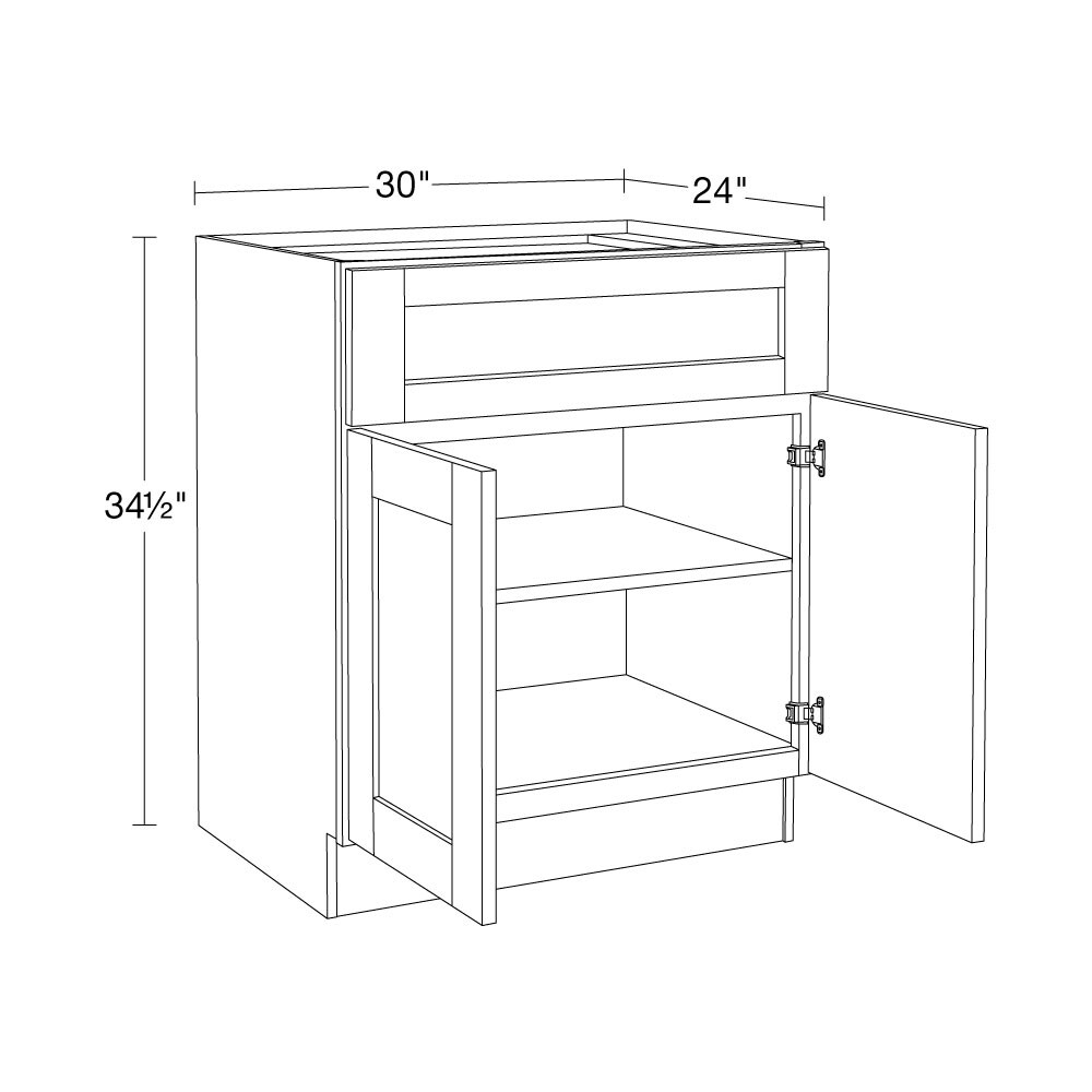 Luxxe Cabinetry B30-XVW Cabinets-Kitchen - View #5