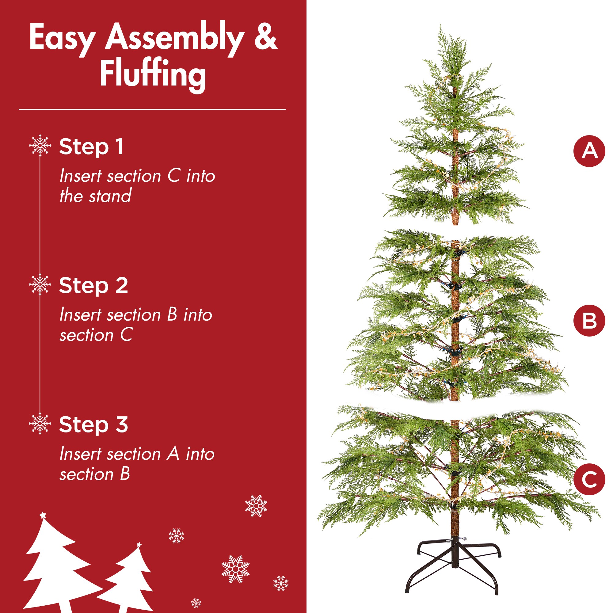 Wooakway FXLS0604-511Z84 Artificial-Christmas-Trees - View #4