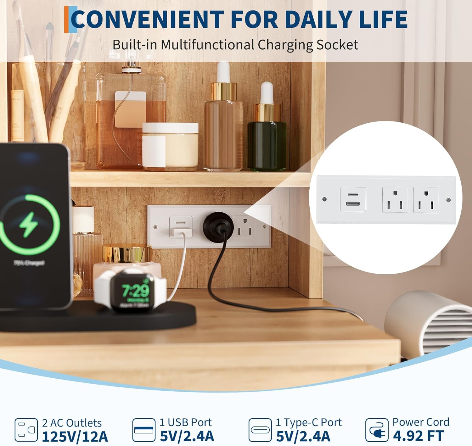 Qeetex LHF-SZT-PHK-33JCC7DX Bedroom-Vanities - View #6