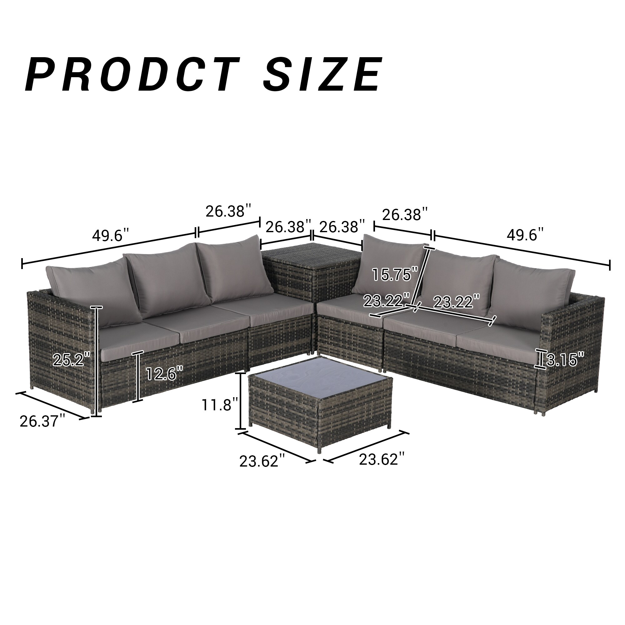 Maocao Hoom SHS00029 Patio-Conversation-Sets - View #8
