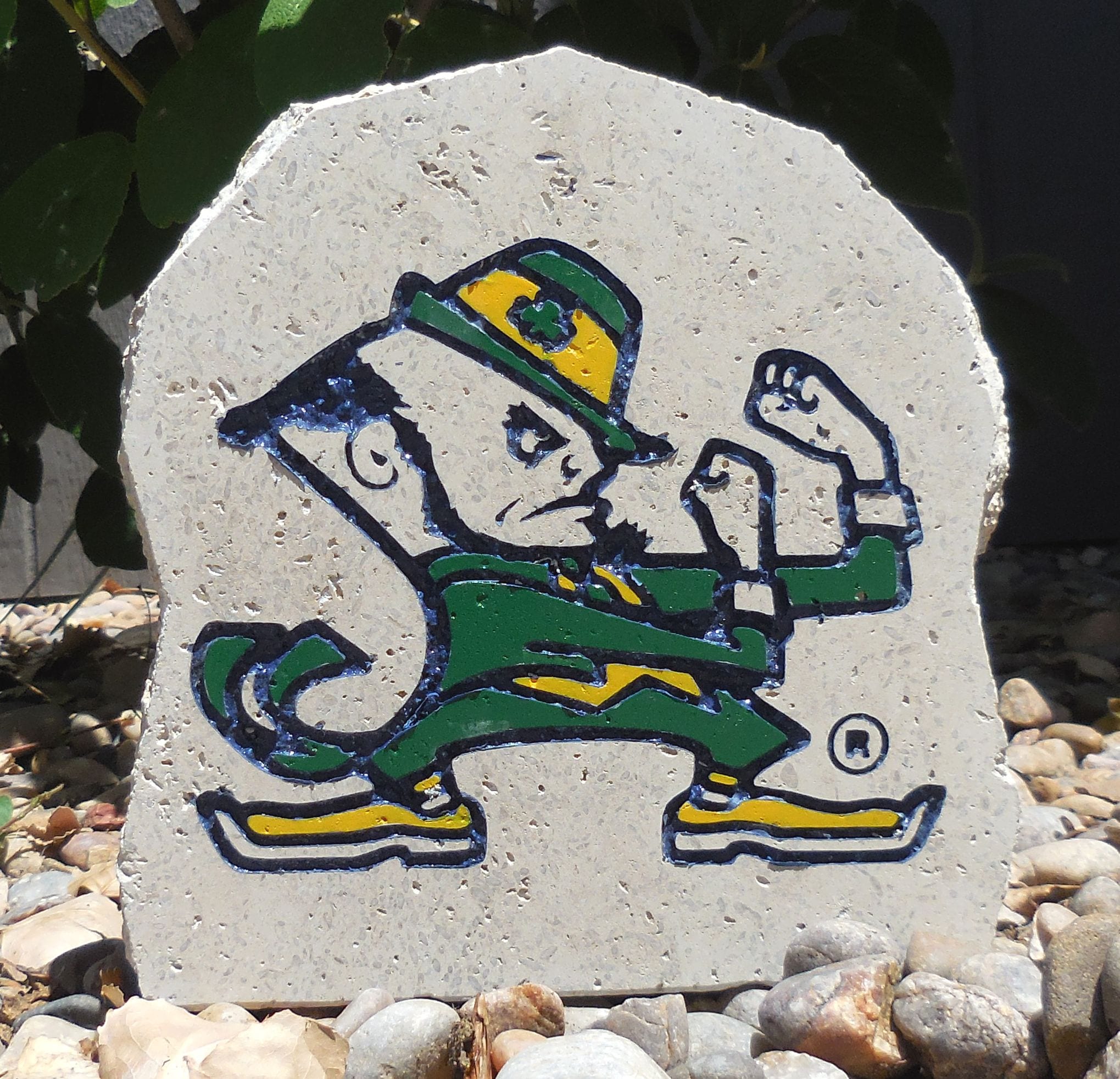 Notre Dame Fighting Irish Bottle Cap Wall Sign - Leprechaun