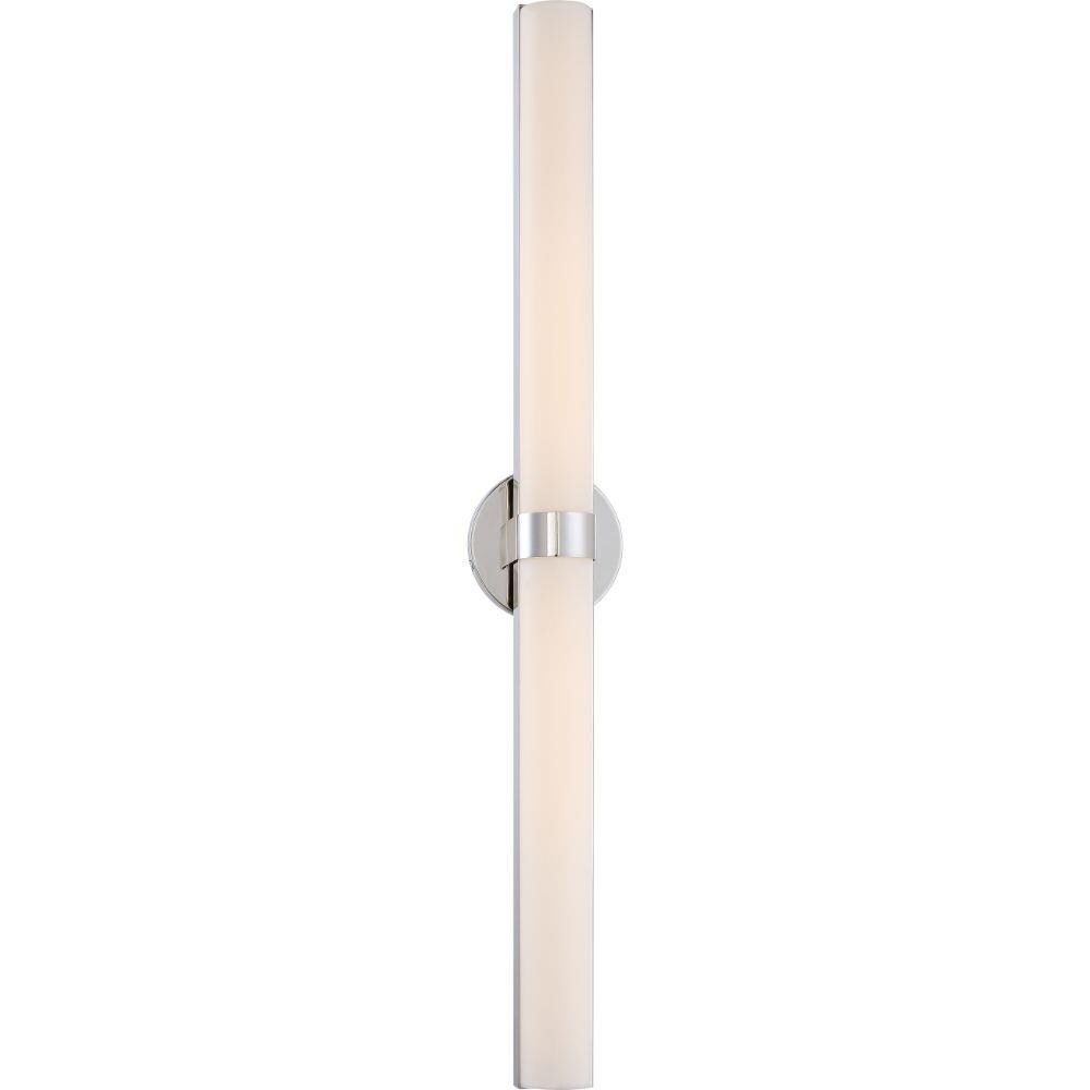  LW-SC542932 6-in 2-Light Polished Nickel LED Transitional Vanity Light