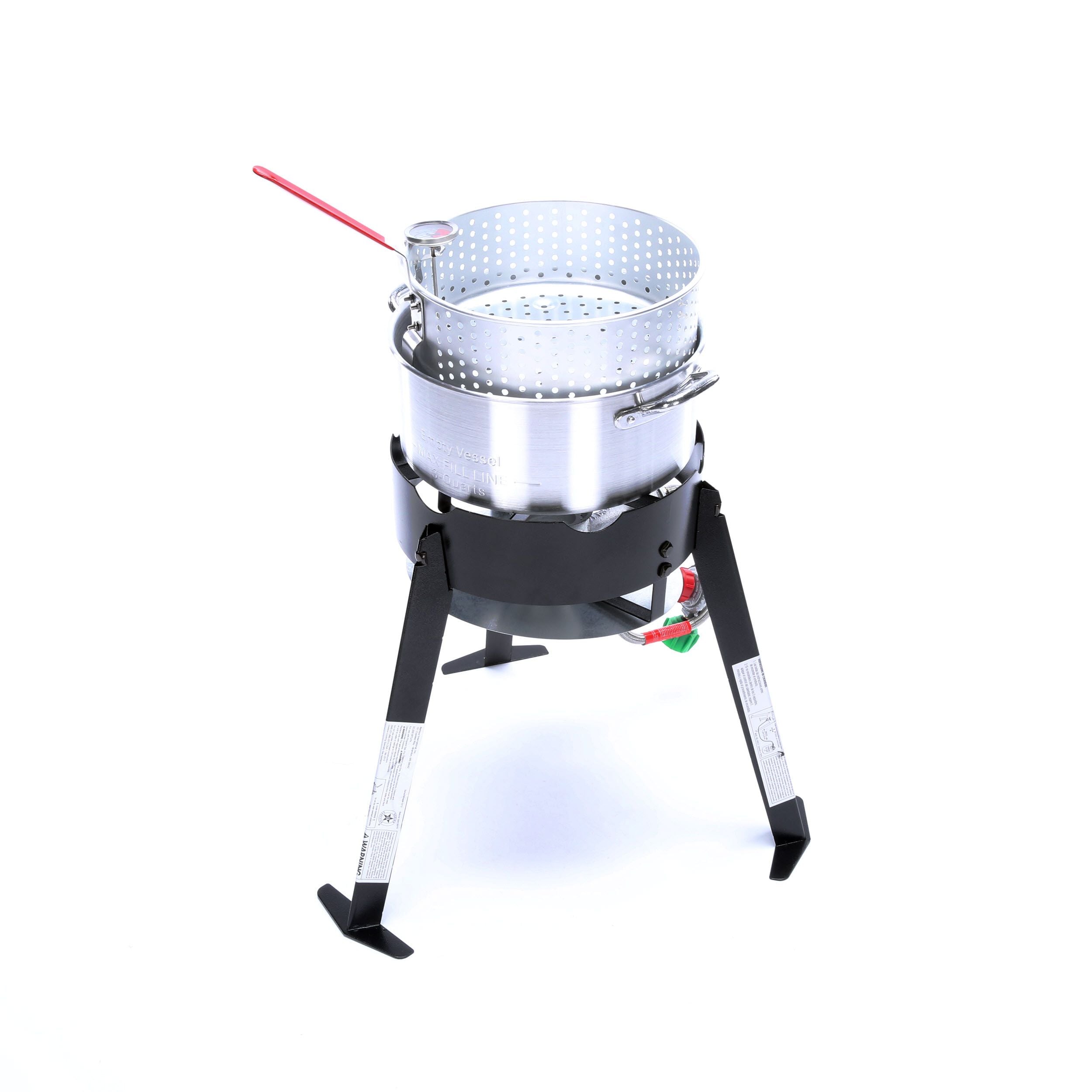 NEW BAYOU DB250 OUTDOOR DOUBLE PROPANE COOKER CANNER 